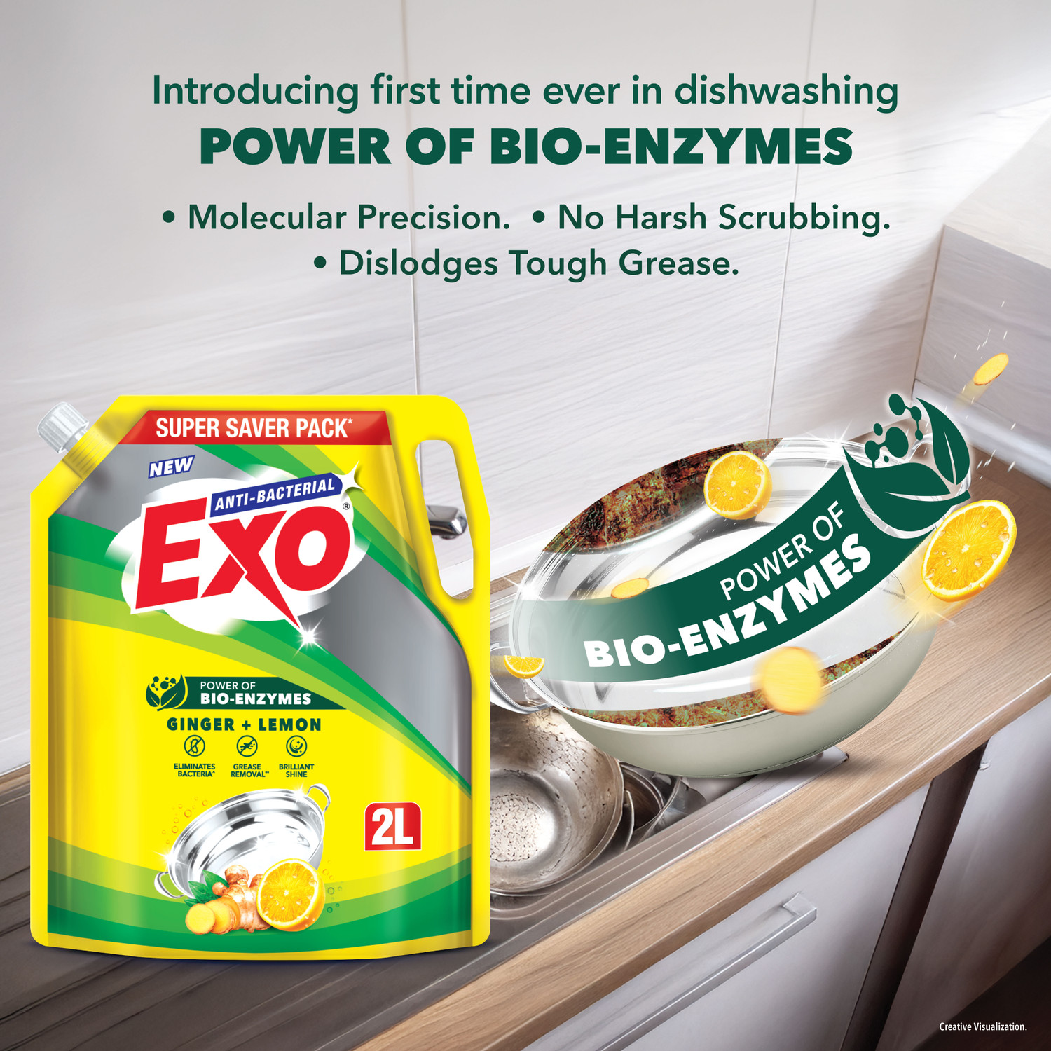 Image of Exo Power of Bio-Enzymes Refill Pouch Dish Cleaning Gel