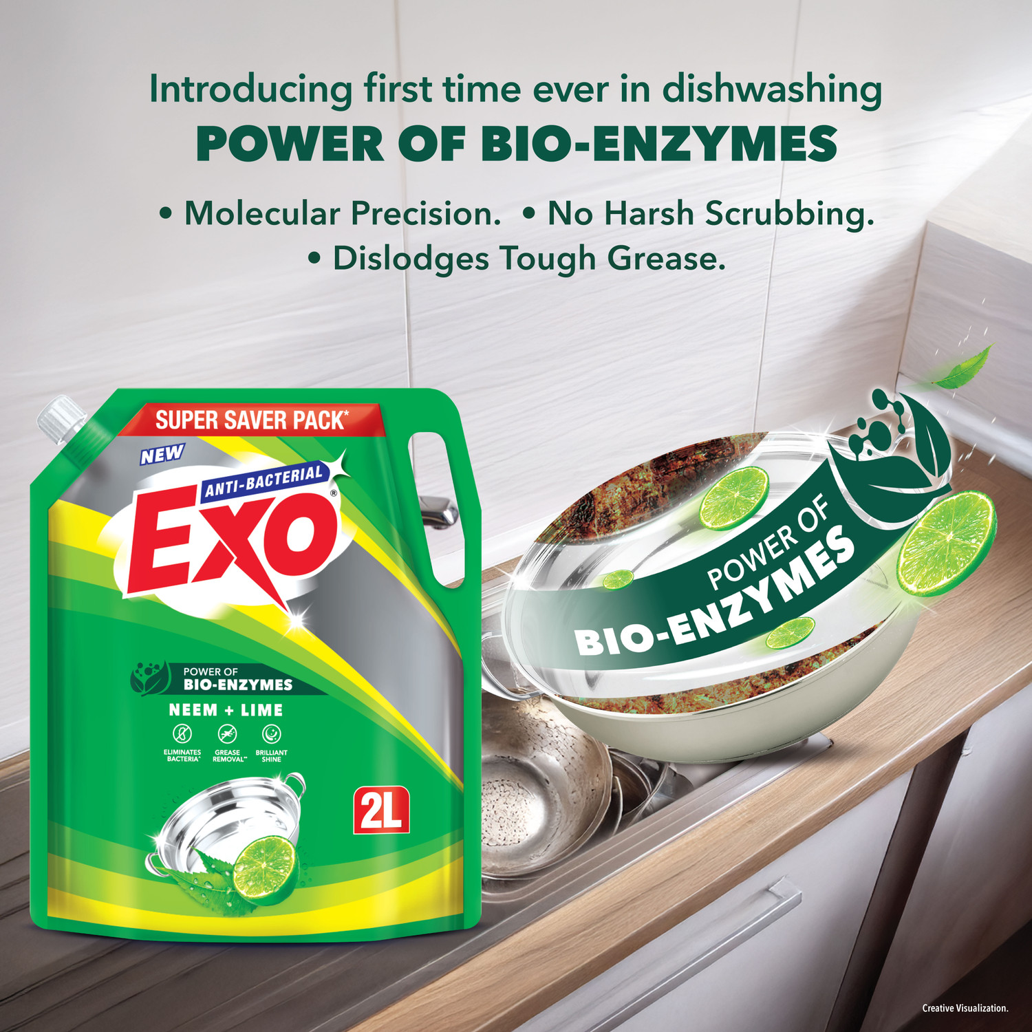 Image of Exo Power of Bio-Enzymes Refill Pouch Dish Cleaning Gel