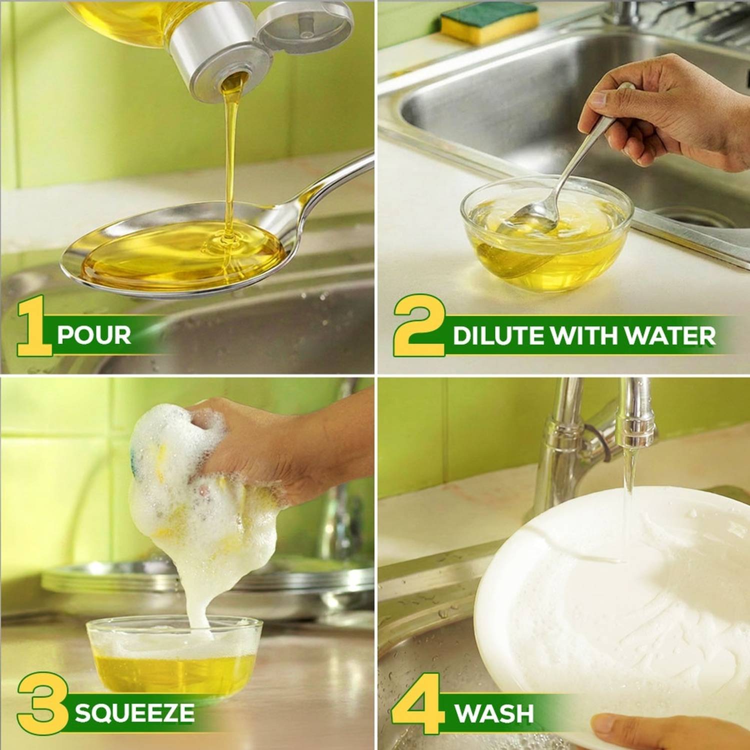Vim Dish Cleaning Gel, Yellow - Image 5