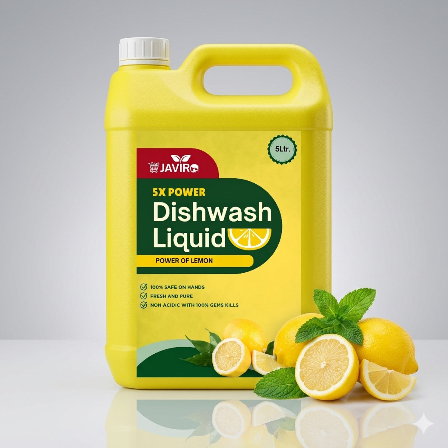 Image of javiro Lemon Anti-Bacterial Disinfectant Dish & Utensil cleaning gel Dish Cleaning Gel
