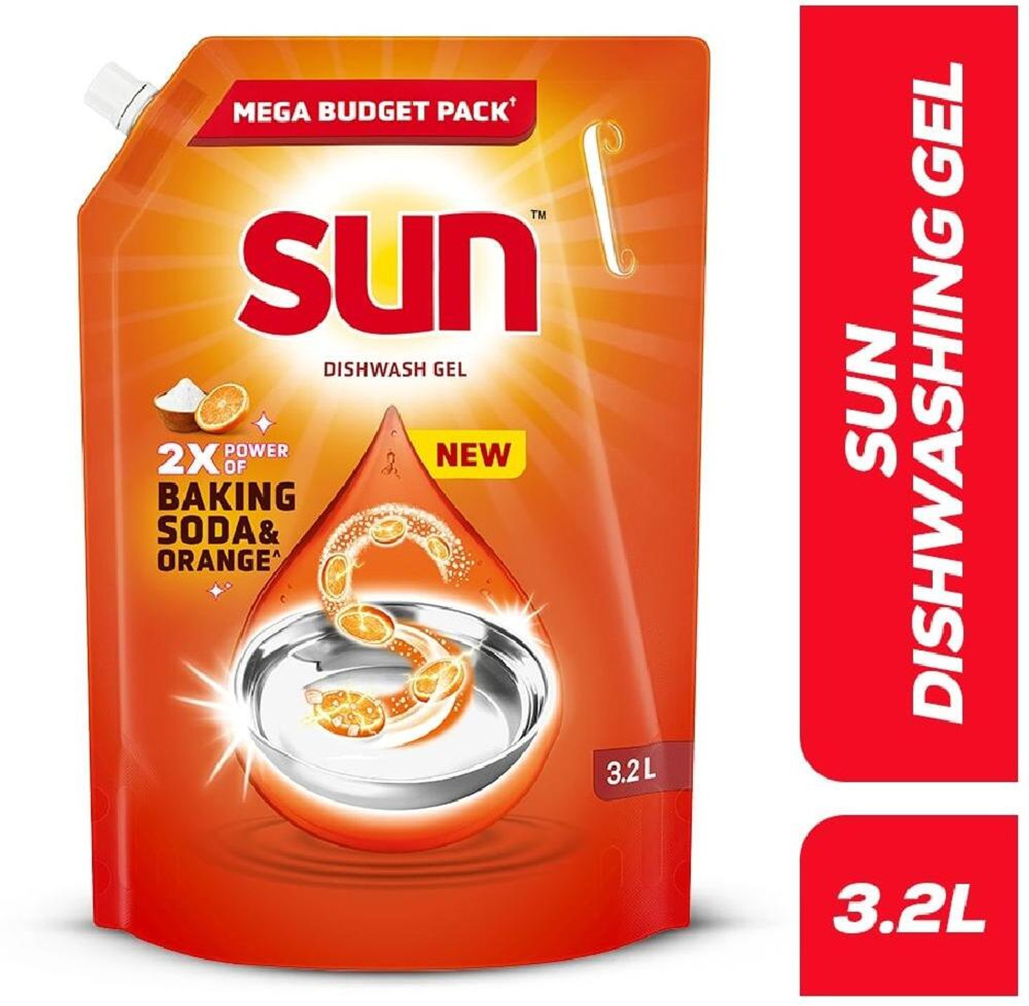 Image of sun Dishwash Liquid Gel Dish Cleaning Gel