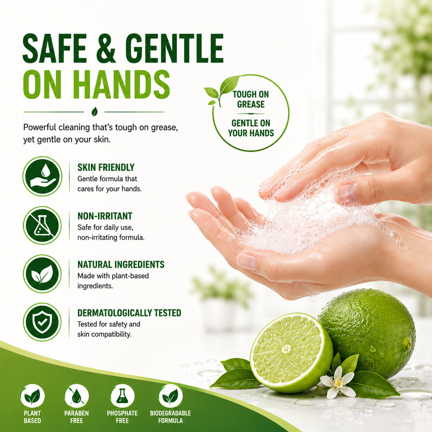 Image of Lagecy Dish Wash Liquid Gel 4.5L | Lemon Fresh | Tough on Grease, Soft on Hands Dish Cleaning Gel