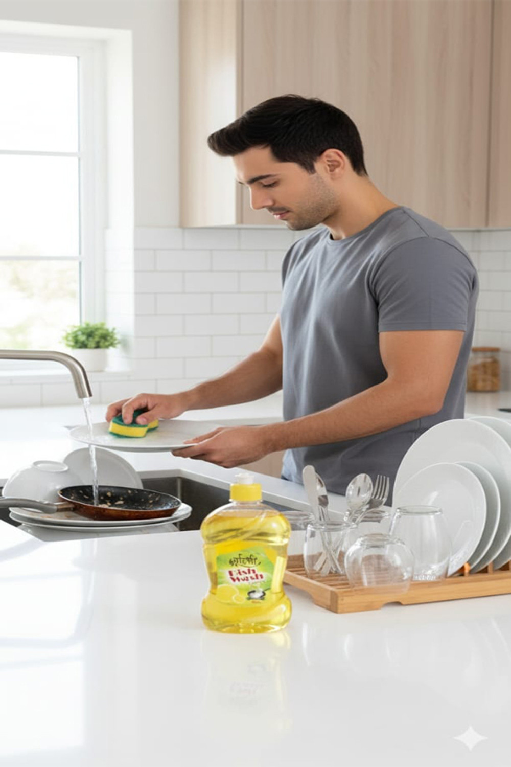 Image of Grihini 500ml liquid Lemon Dish Cleaning Gel
