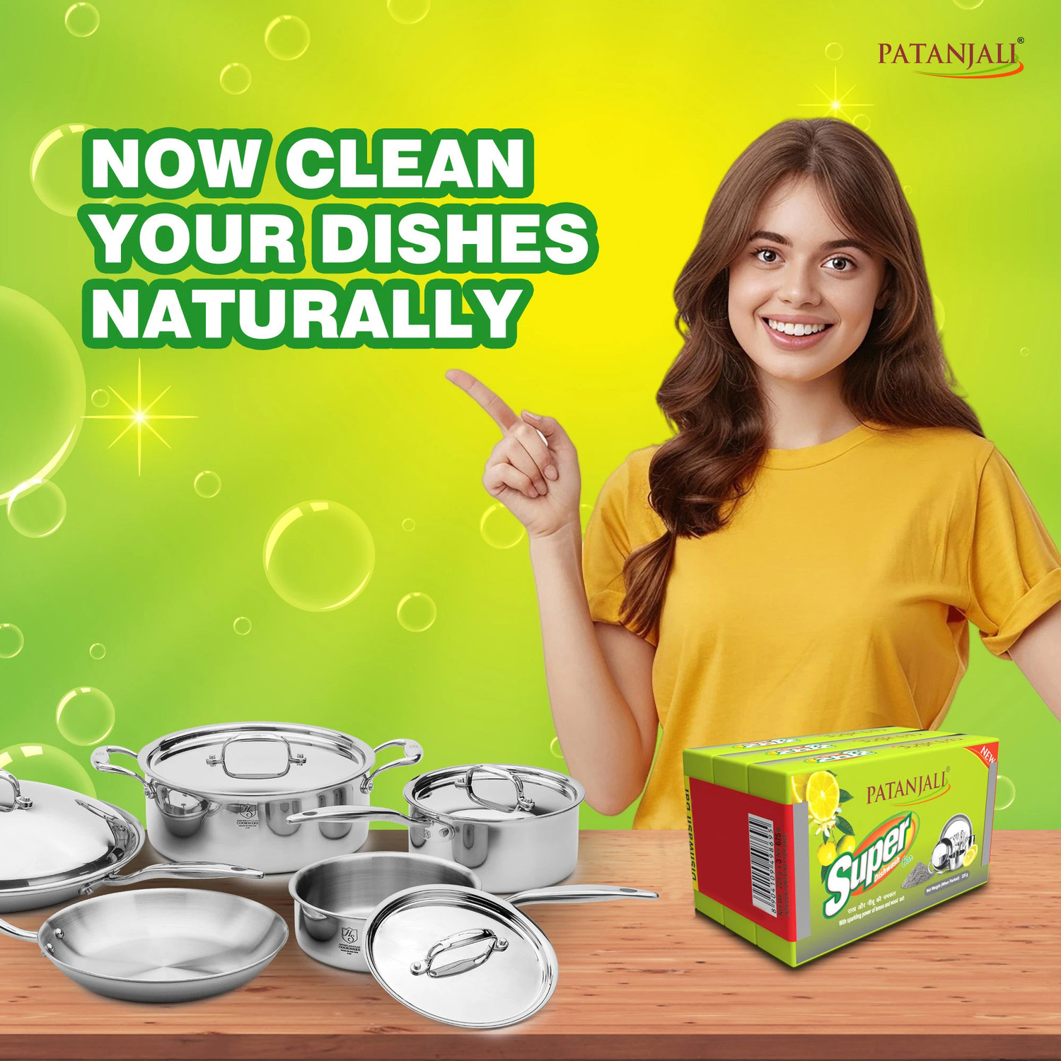 Image of PATANJALI Super Dishwash Bar