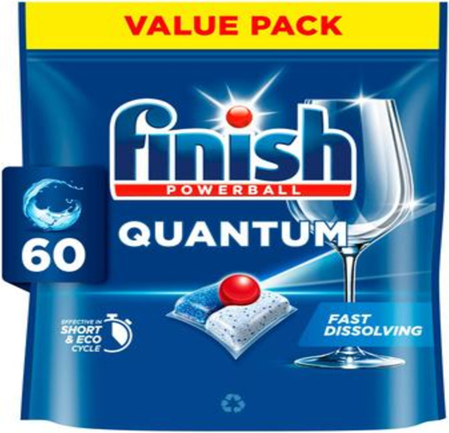 Image of Finish Dishwasher Tablets Quantum 60 Reg Dishwashing Detergent