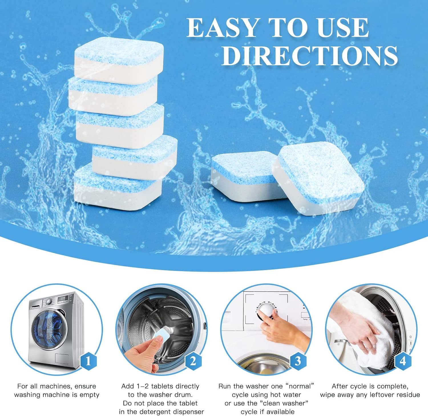 Image of Fignite Eco-Friendly Washing Machine Drum-Tub Ultimate Cleaning Dishwashing Detergent
