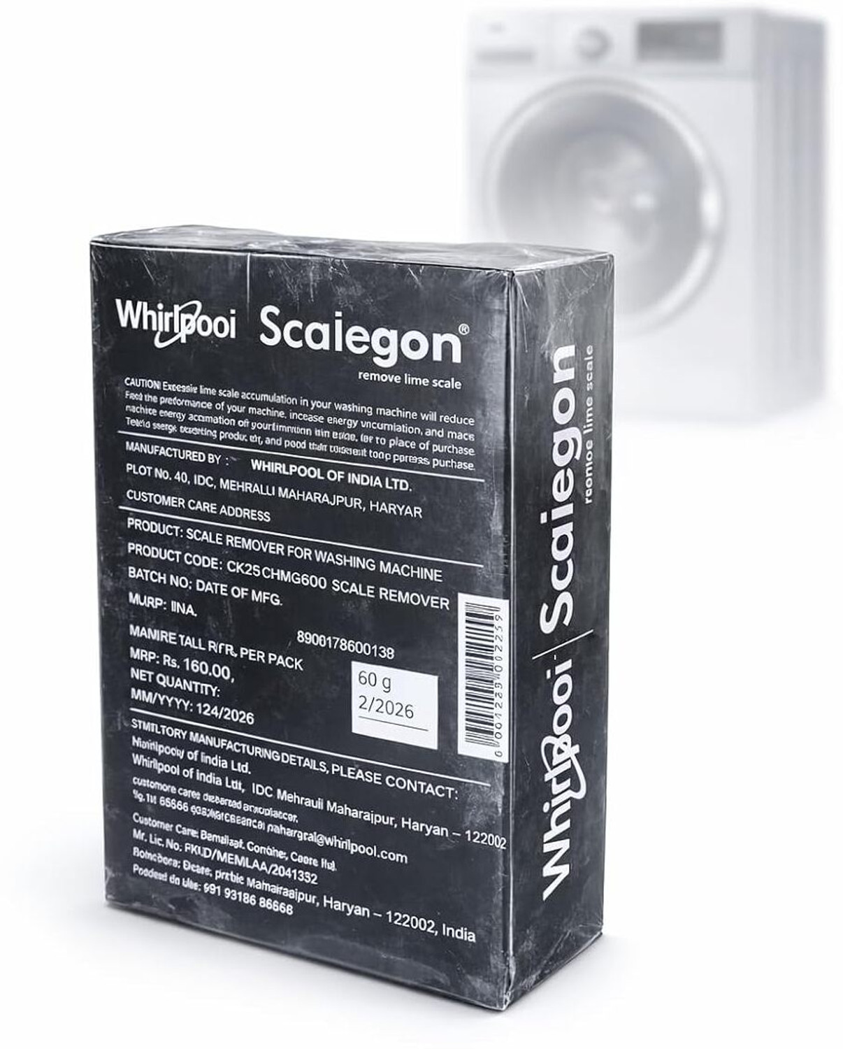 Image of scalegostore Whirlpool Scaiegon Drum Cleaner Powder Dishwashing Detergent (300 g)