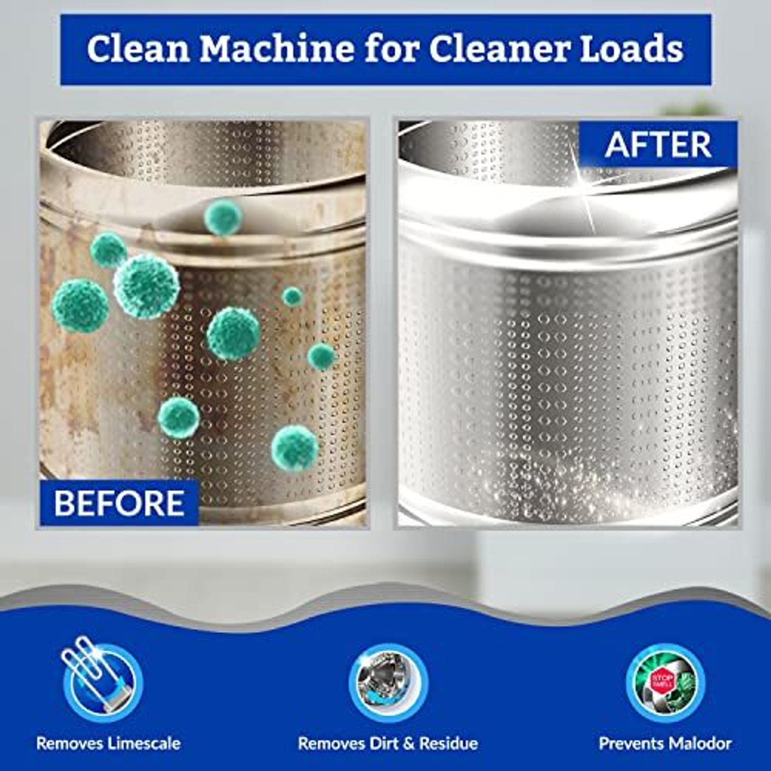 Image of Whirlpool Scalegon 3 in 1 Combo Pack |Machine Descaling Detergent Powder