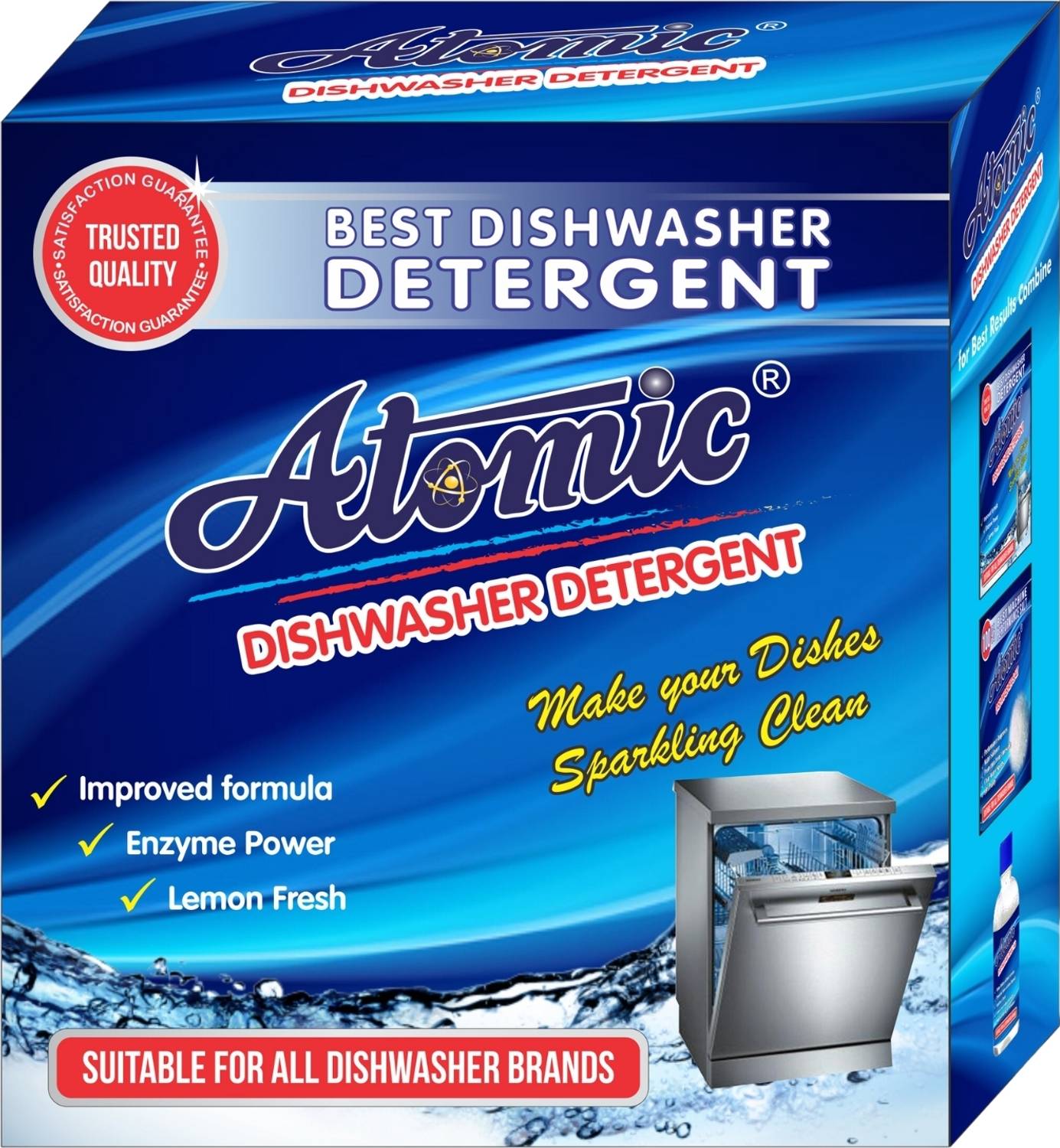 ATOMIC Dishwasher Detergent 900GM Dishwashing Detergent