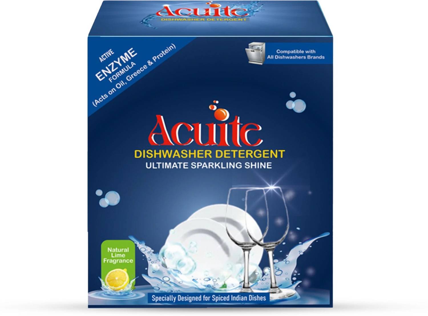 Acuite Dishwasher Detergent Powder 1Kg |Suitable for all Dishwasher Dishwashing Detergent