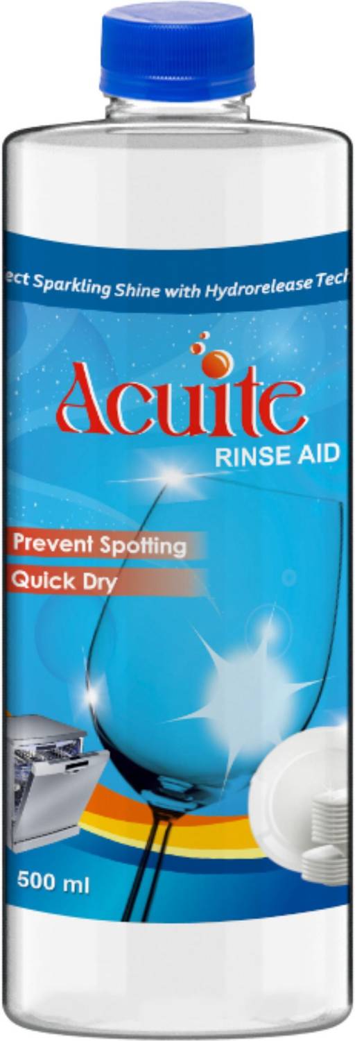 Acuite Dishwasher Rinse Aid Liquid Dishwashing Detergent