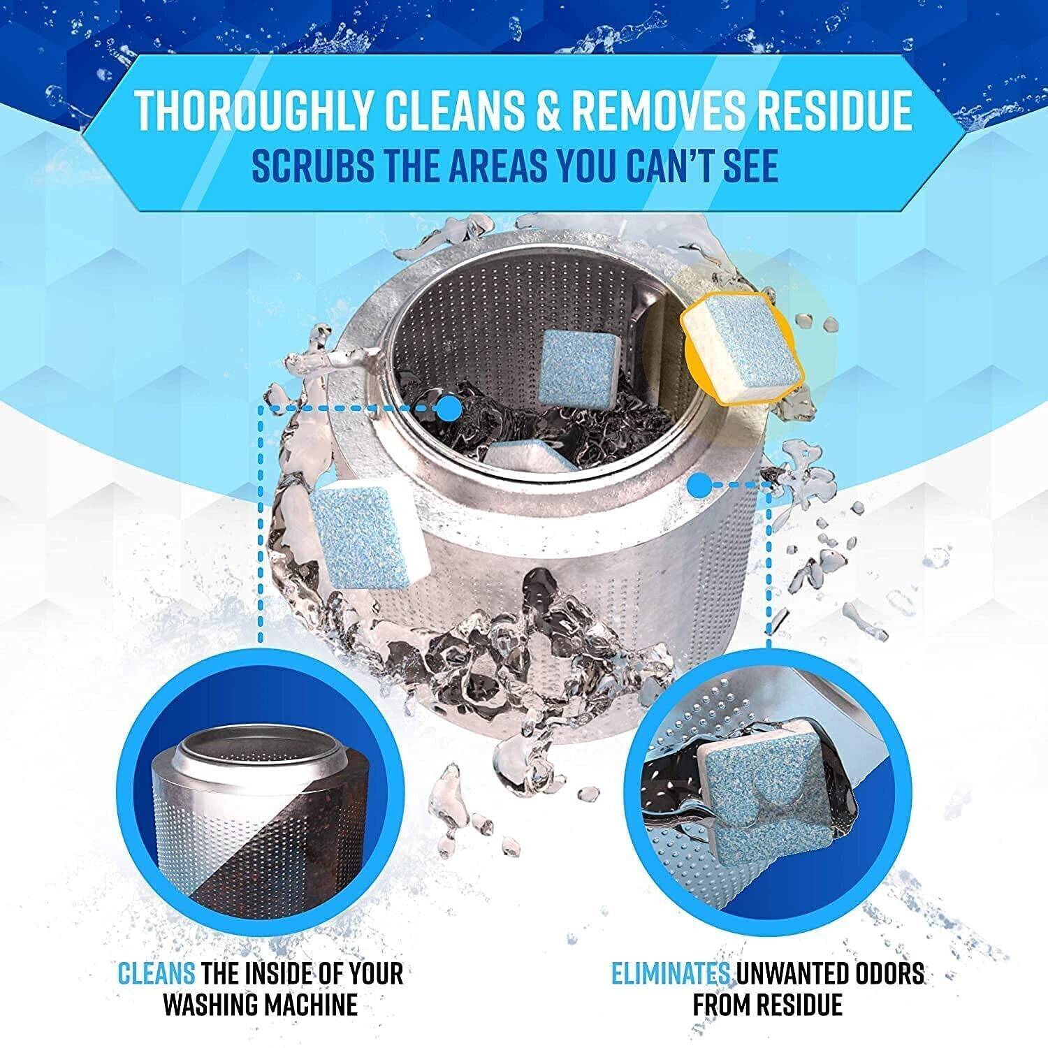 Washing Tablet Multipurpose Washing Machine Drum Cleaner for Top and Front Load Dishwashing Detergent - Image 3