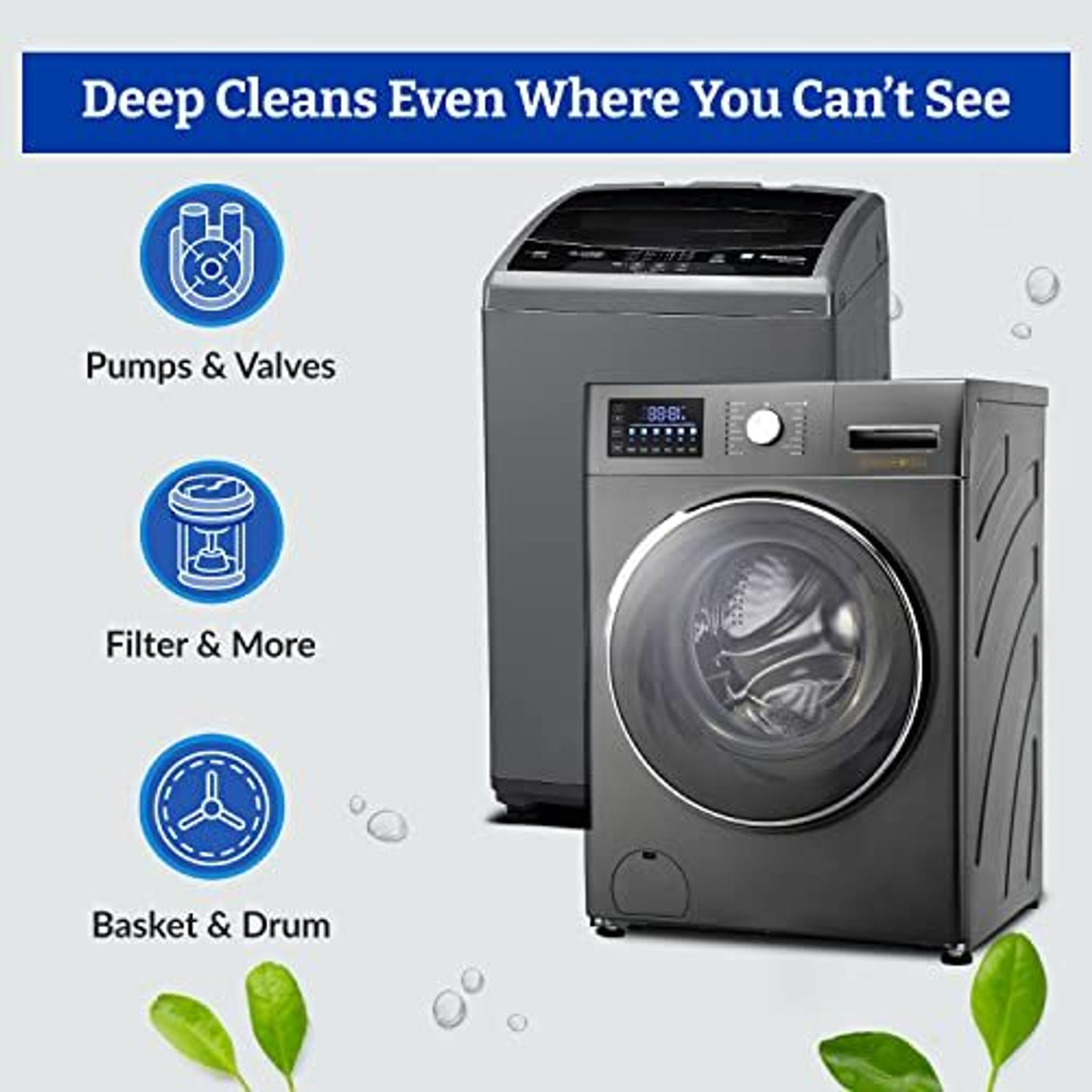 Image of Whirlpool Scalegon 3 in 1 Combo Pack |Machine Descaling Detergent Powder