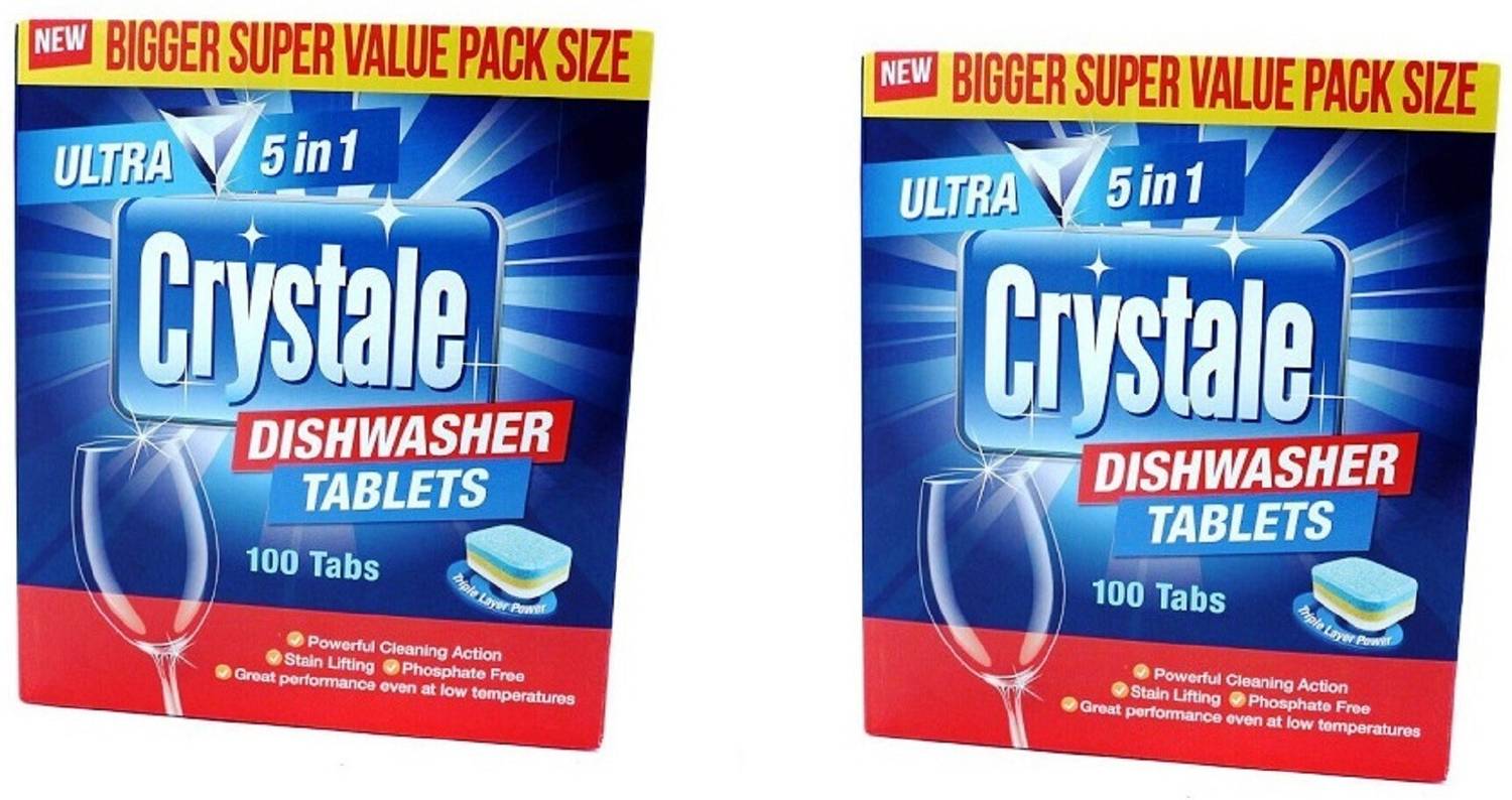 Crystale Ultra All in One Dishwasher Tablets Dishwashing Detergen
