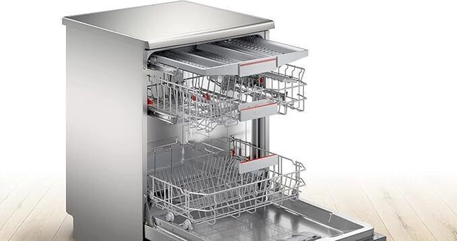 Image of BOSCH SMS6HMI00I Free Standing 15 Place Settings Dishwasher