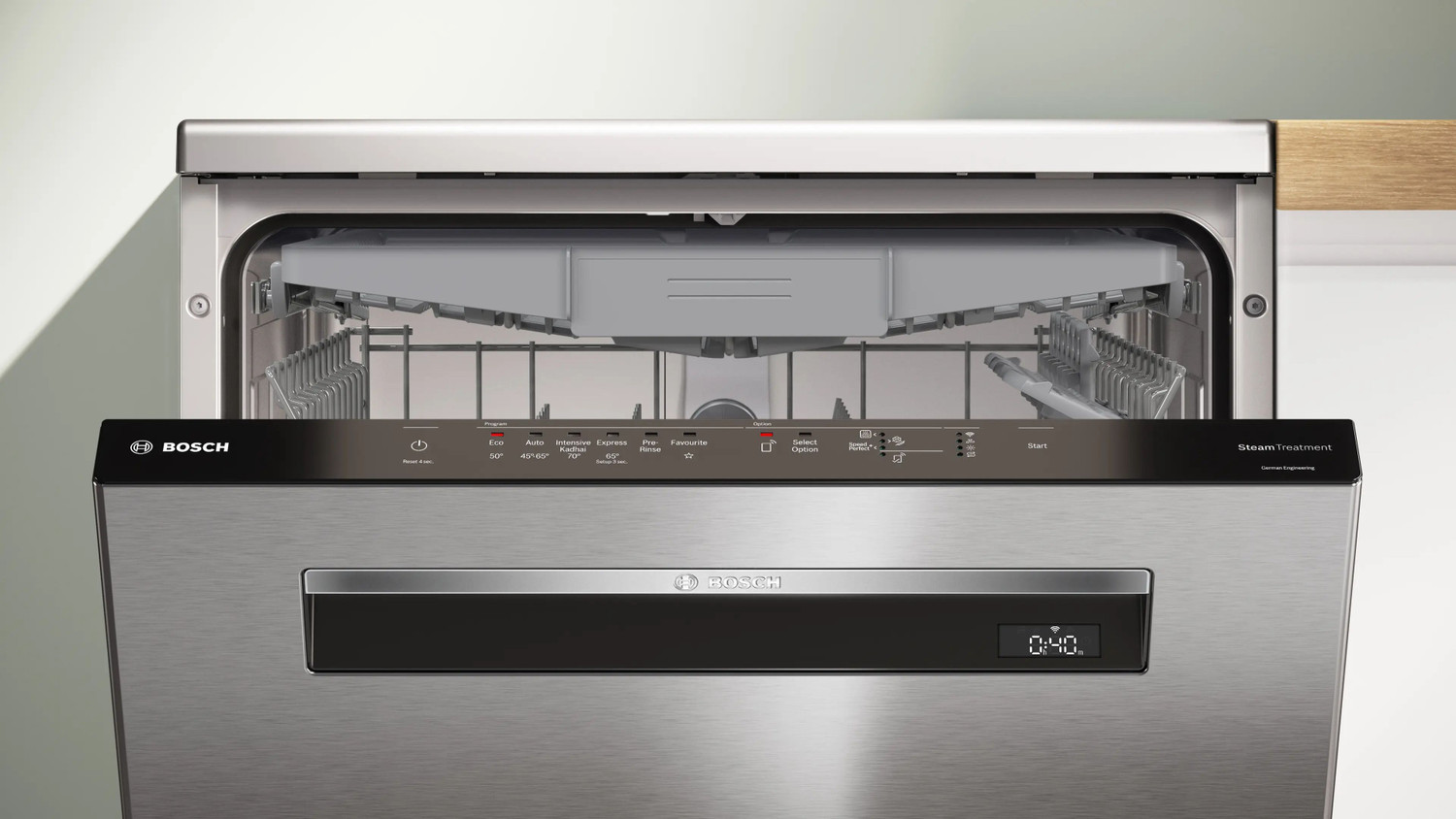 Image of BOSCH SMP6HMI00I Free Standing 15 Place Settings Dishwasher