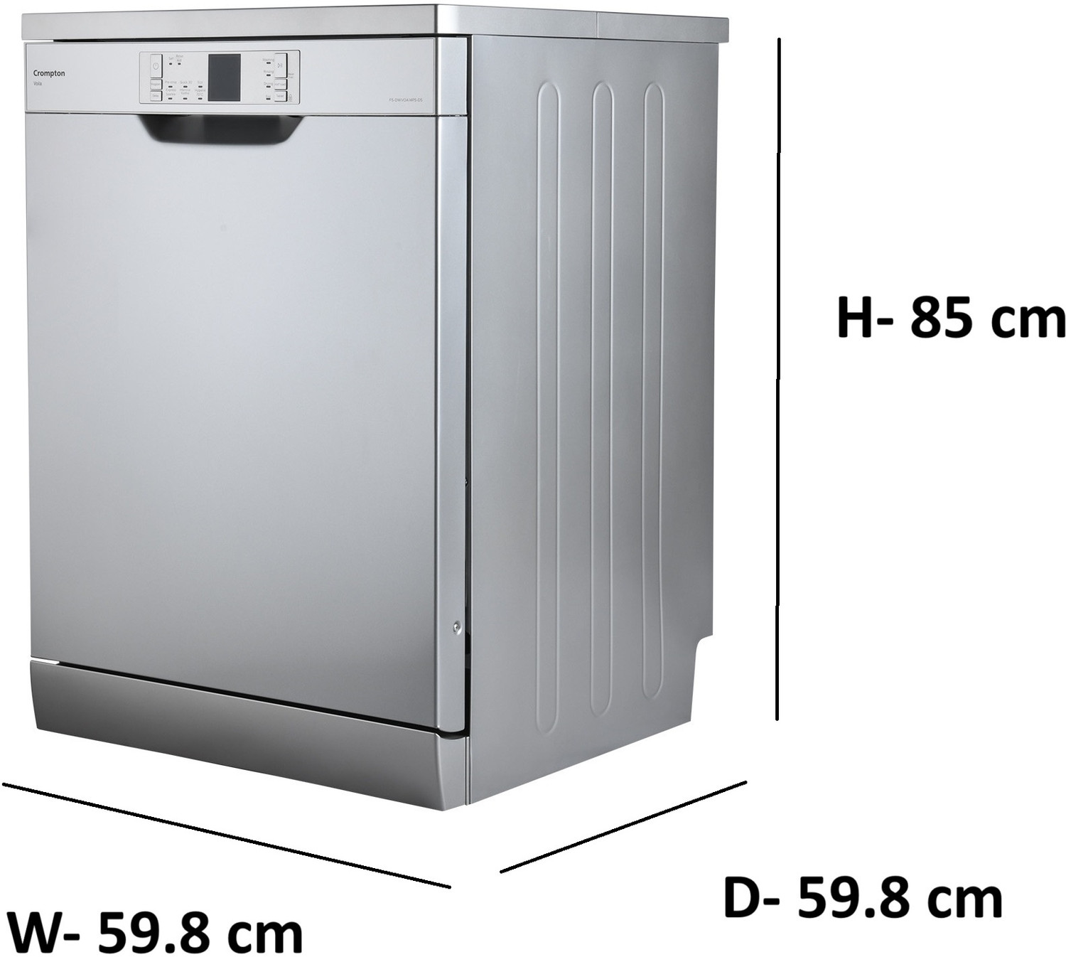 Image of Crompton FS-DWVOA14PS-DS Free Standing 14 Place Settings Dishwasher