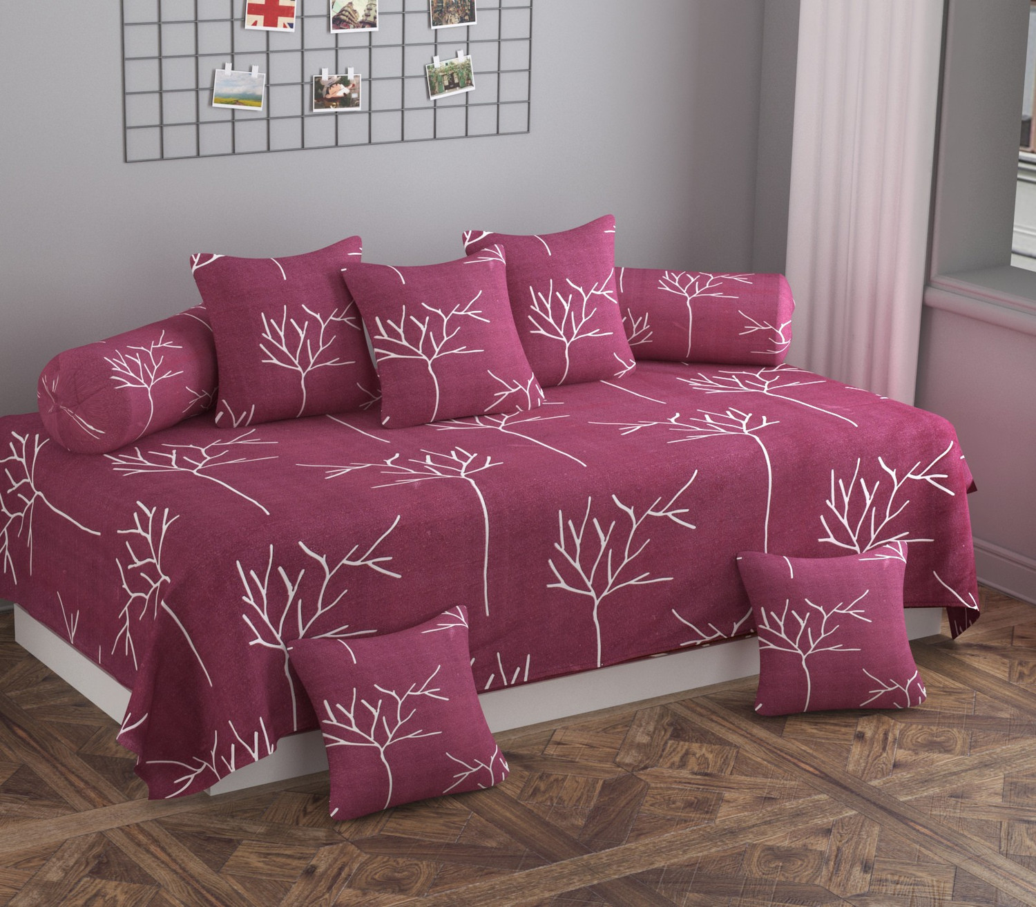 Image of STEDO Cotton Floral Diwan Set