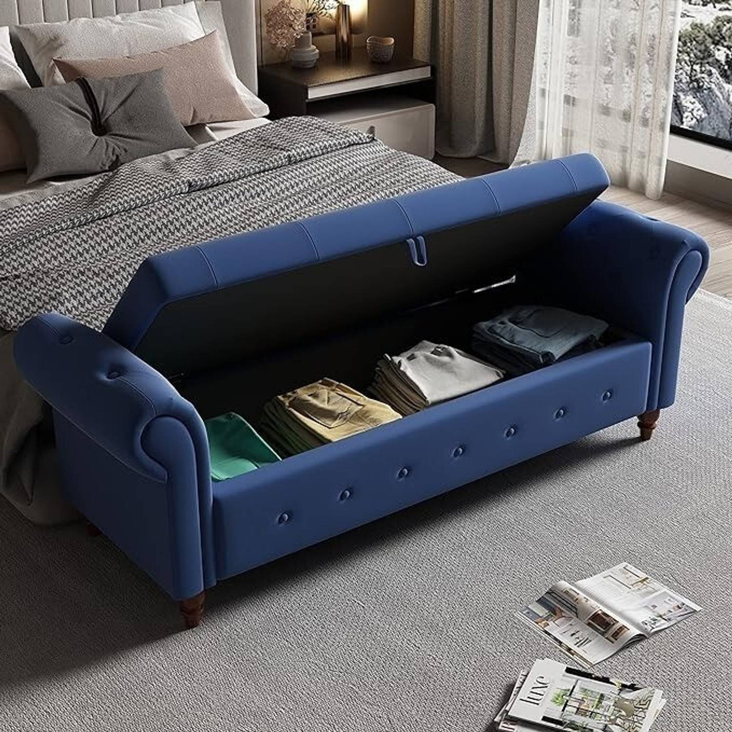 VAS Collection Home Satte Sofa Solid Wood Settee - Image 4