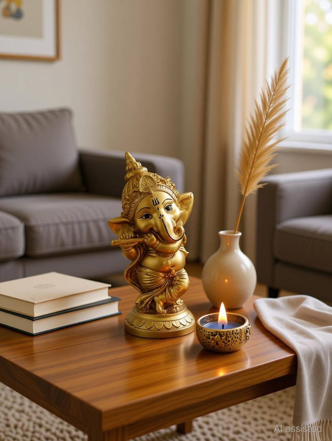BECKON VENTURE Handcrafted Lord Ganesha Idols for home decor|Meditating Ganesh|Ganesha Idol for gifts And home|Home décor showpieces|table decoration items| Ganesha statue in Religious Idols|ganesh idol in Spiritual & Festive Décor |Ganesh ji ki murti|ganpati|handicraft items| decorativeitems|statues|Statue of gods|ganesh Statue for home|Showpieces &Figurines|showpiece gift sets|showpiece for living room|Ganesha showpiece |showpieces in home| Polyresin Table Diya