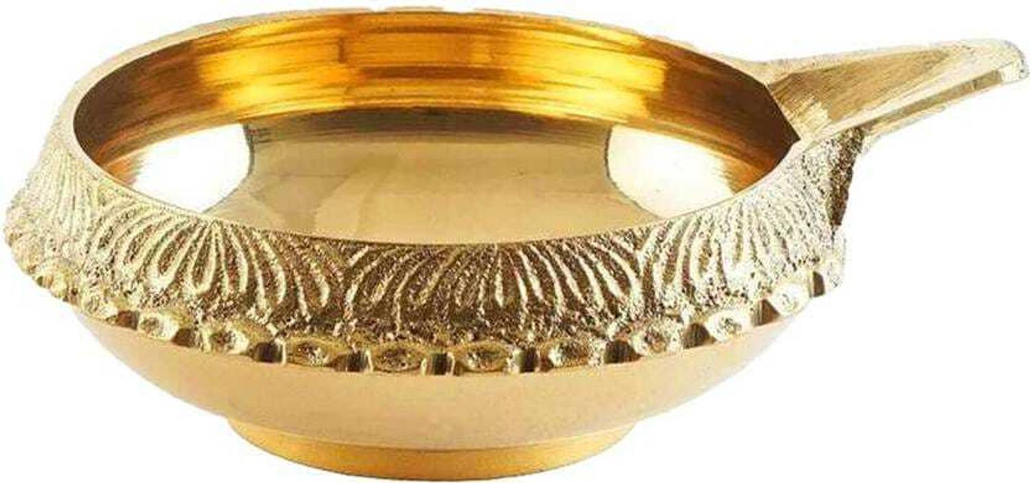 ABS TRADERS Brass Table Diya