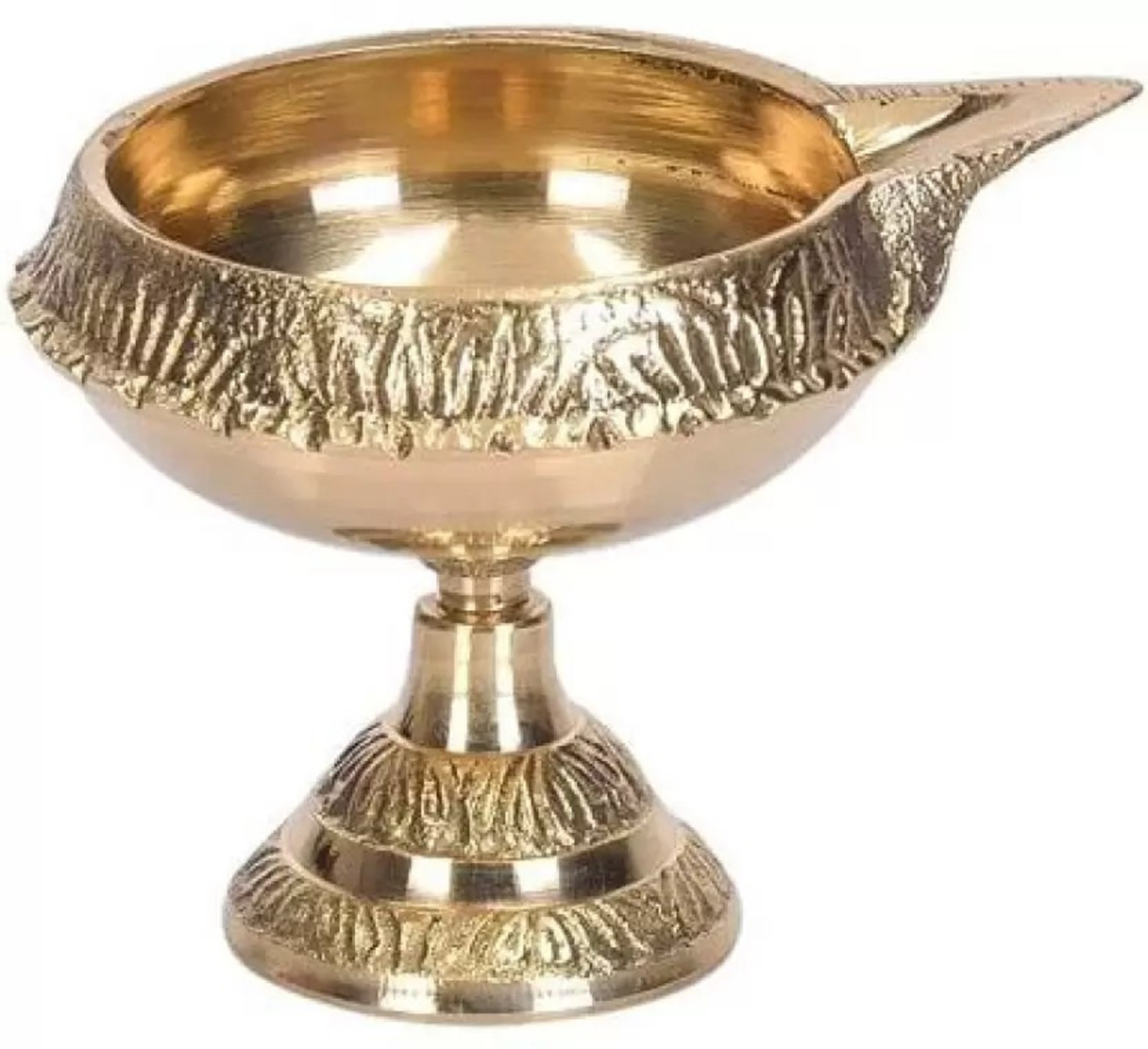 Image of sanskaari Pure Brass Kuber Stand Diya for Puja Diya for Puja Brass Table Diya Brass Table Diya