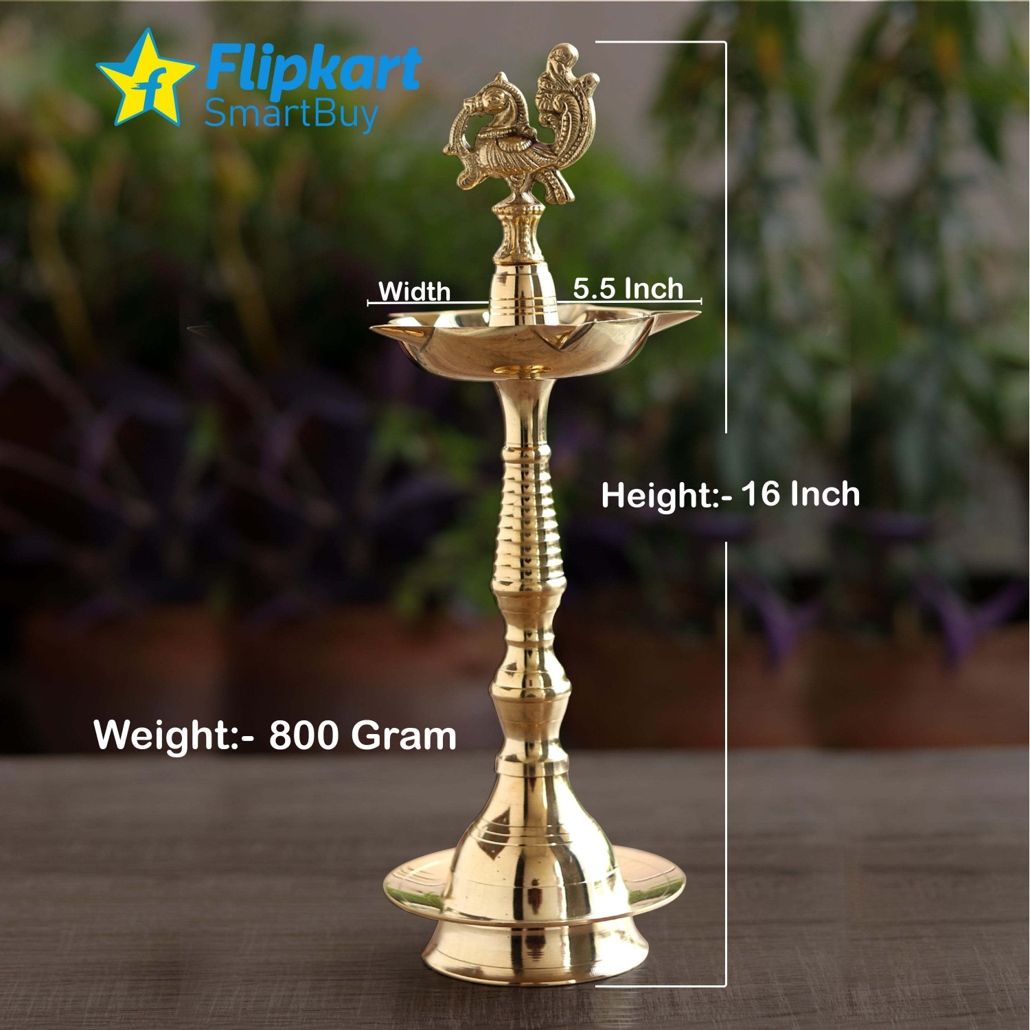 Image of Flipkart SmartBuy Brass (Pack of 2) Table Diya Set