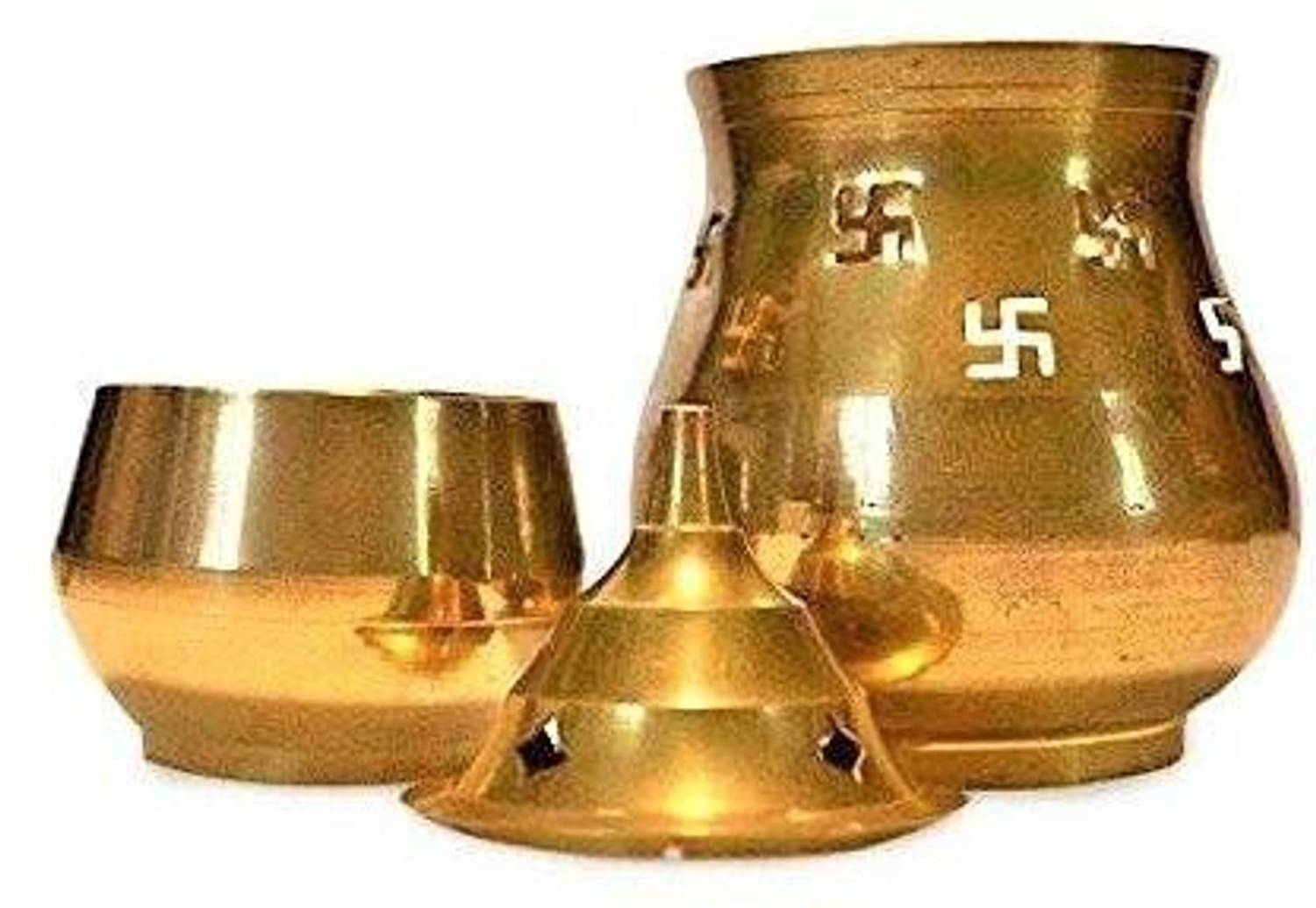BRASSOMG brass camphor lamp/Kapoor lamp for fragrance and lightning Brass Table Diya