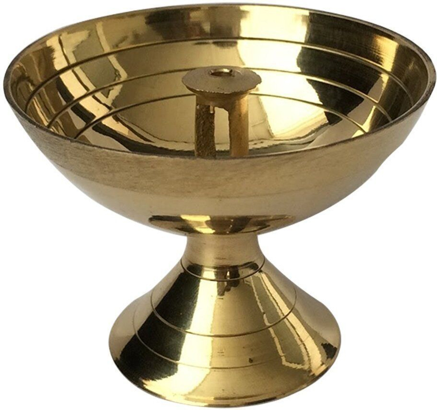 Image of WQT Brass Diya For Deepak Poojan, Akhand Jyot, Home Brass Table Diya