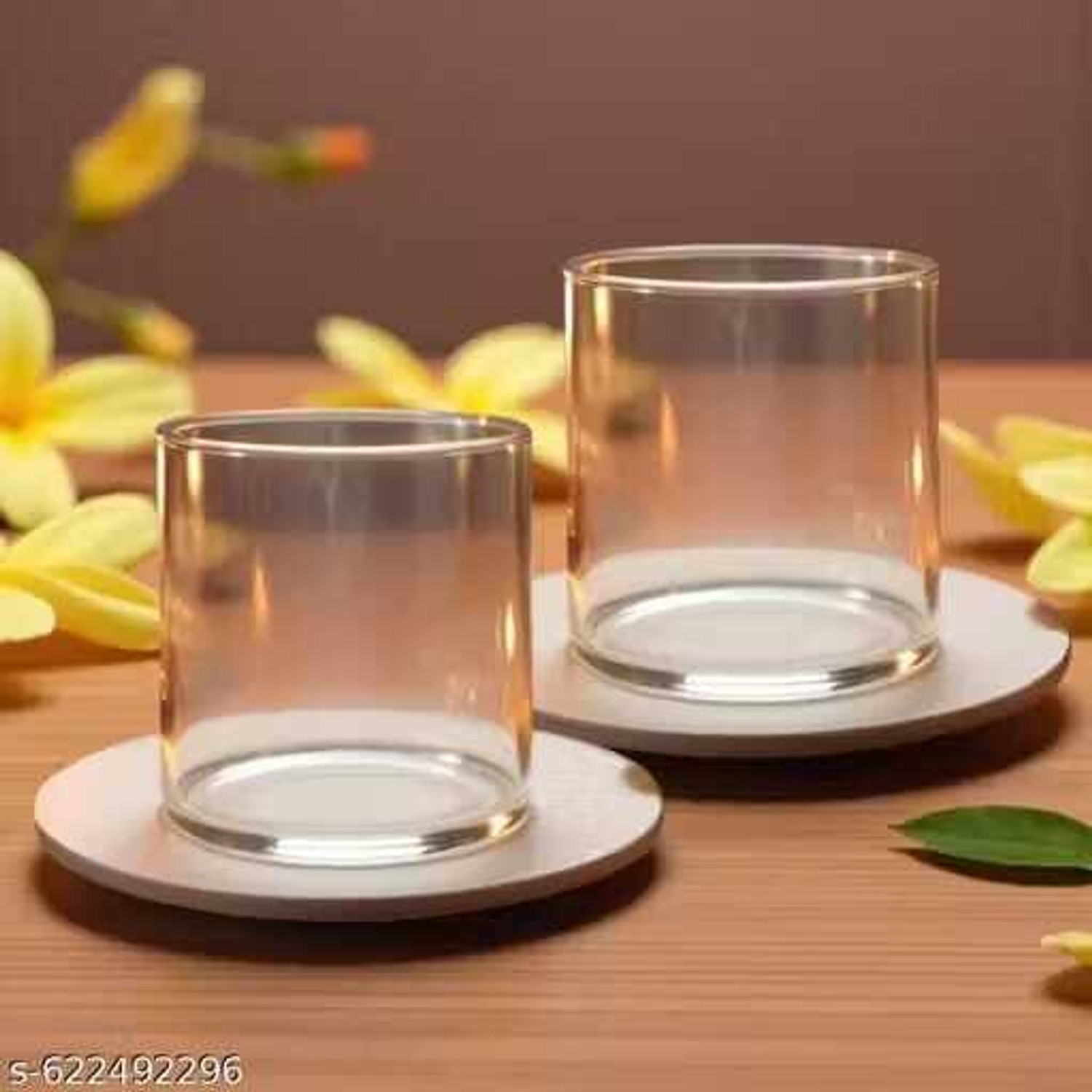 Image of Ein Sof Borosilicate Glass (Pack of 2) Table Diya Set