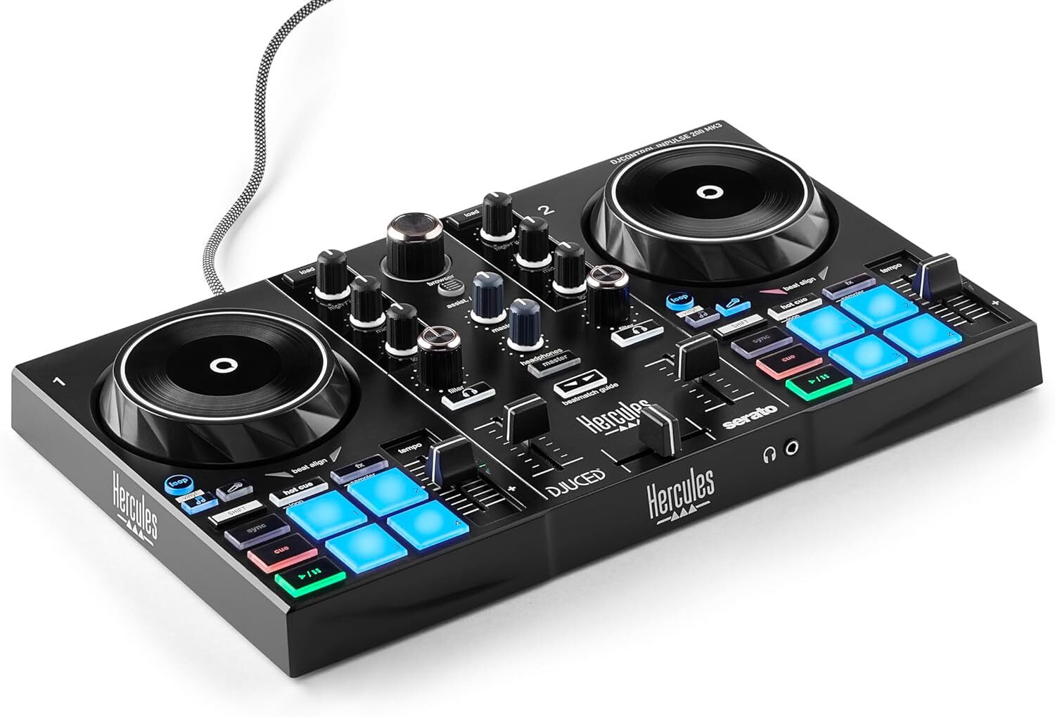 Image of HERCULES DJControl Inpulse 200 MK3 - Ideal to Start DJing ,Software and Tutorial Included Wired DJ Controller