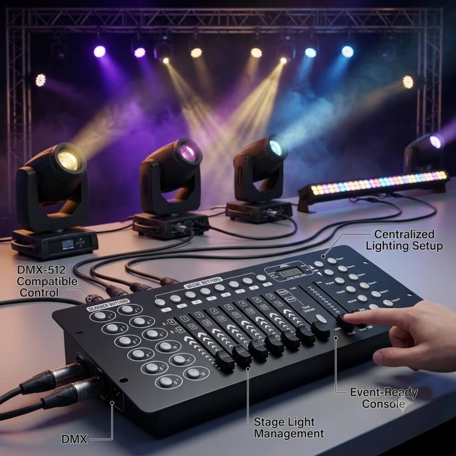 DRUMSTONE Professional Stage Light Control Panel - Image 2