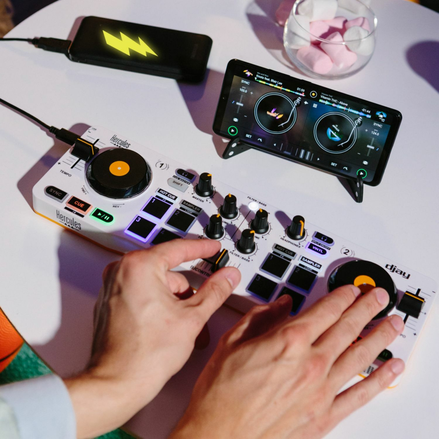 Image of HERCULES DJCONTROL MIX WORLDWIDE Wired DJ Controller