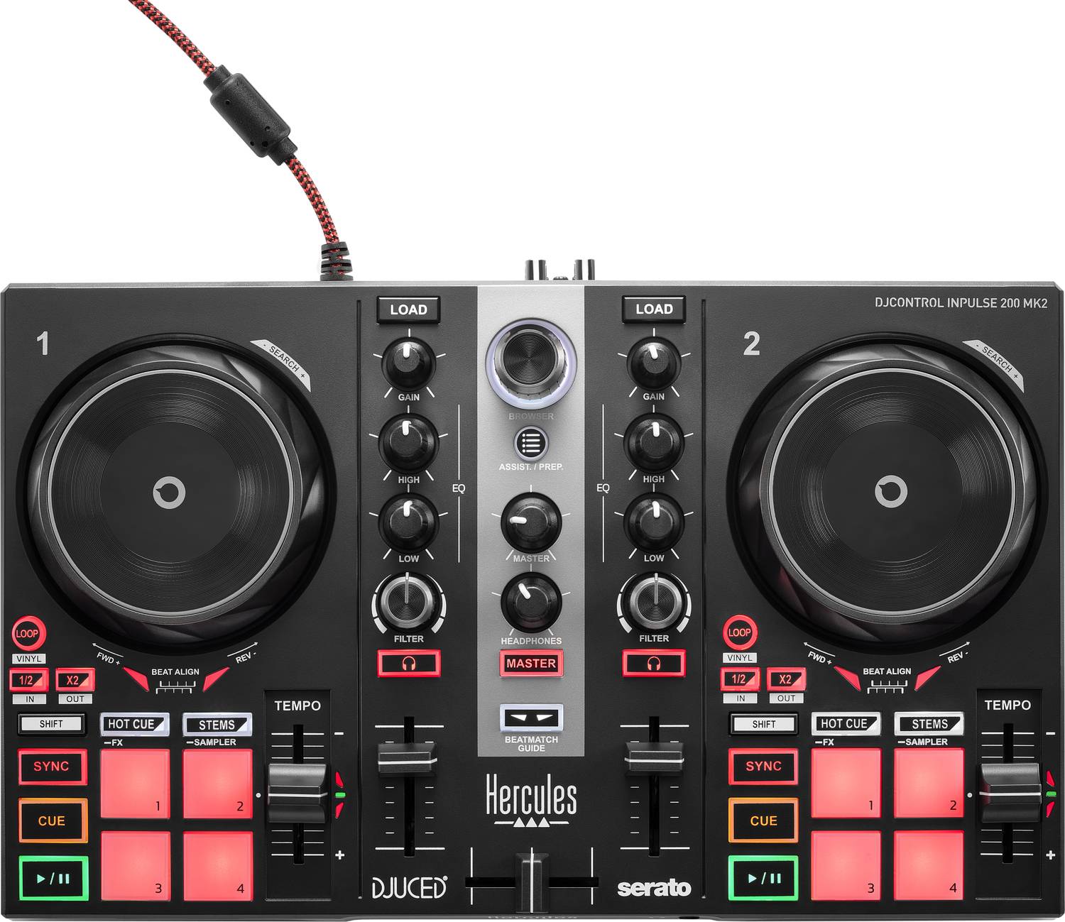 HERCULES DJControl Inpulse 200 MK2 Wired DJ Controller Price in
