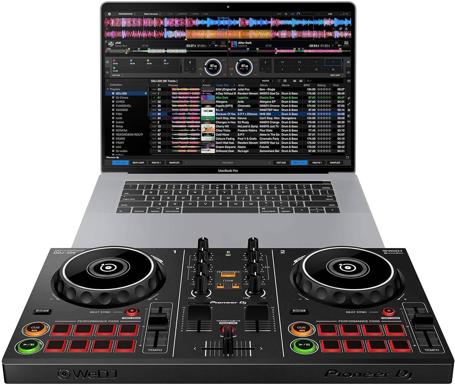 N E X MUSICALS Pioneer Smart DJ Controller DDJ-200 Wired DJ
