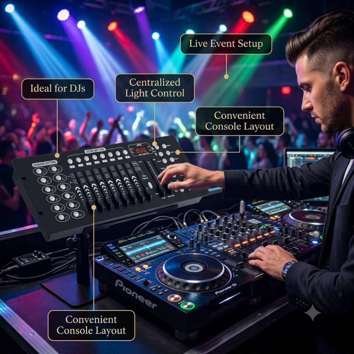 DRUMSTONE Professional Stage Light Control Panel - Image 5