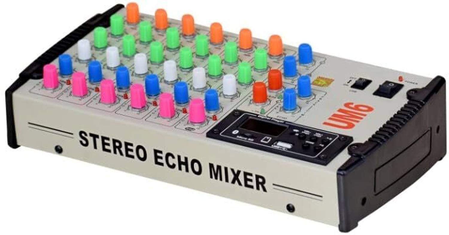 KH 6-Channel Stereo Echo DJ Sound Mixer - Image 2