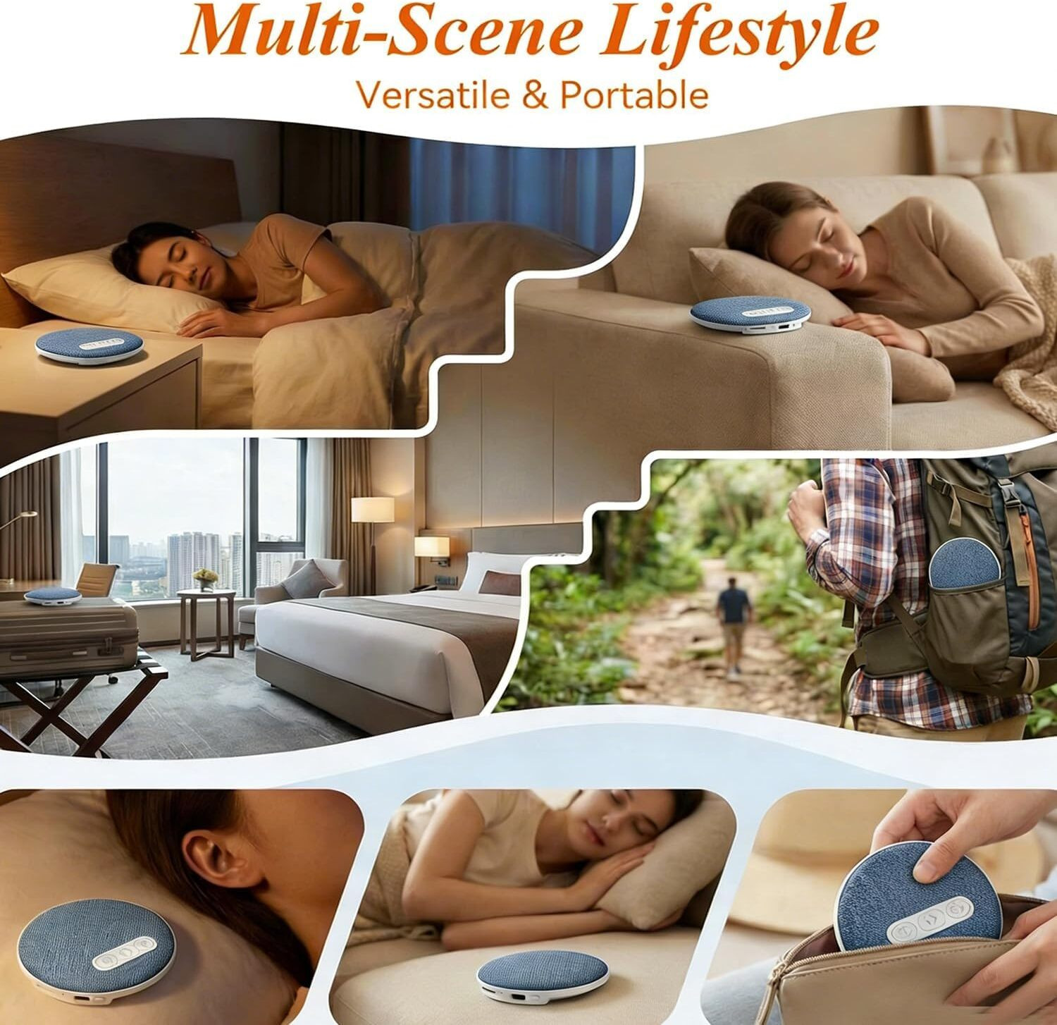 Image of NestFusion Bluetooth Pillow Speaker for Sleeping Wireless Ultra Dock
