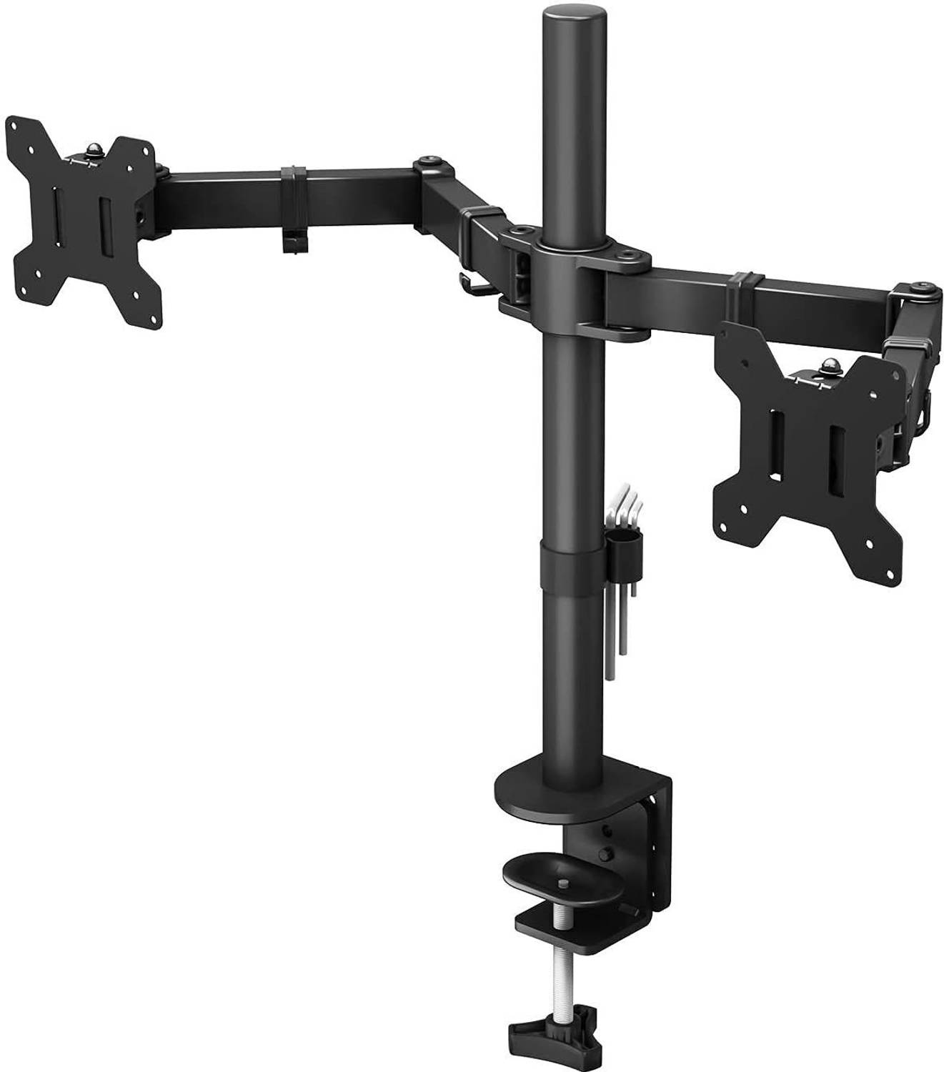 SYGA Double Monitor Stand Dual Arm Desk Mount 360° Rotation 75x75