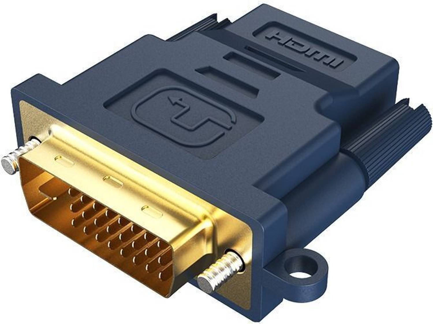 CABLETIME HA05R , CP45U HA05R DVI to HDMI Adapter DVI Male to HDMI Female Converter with Ring