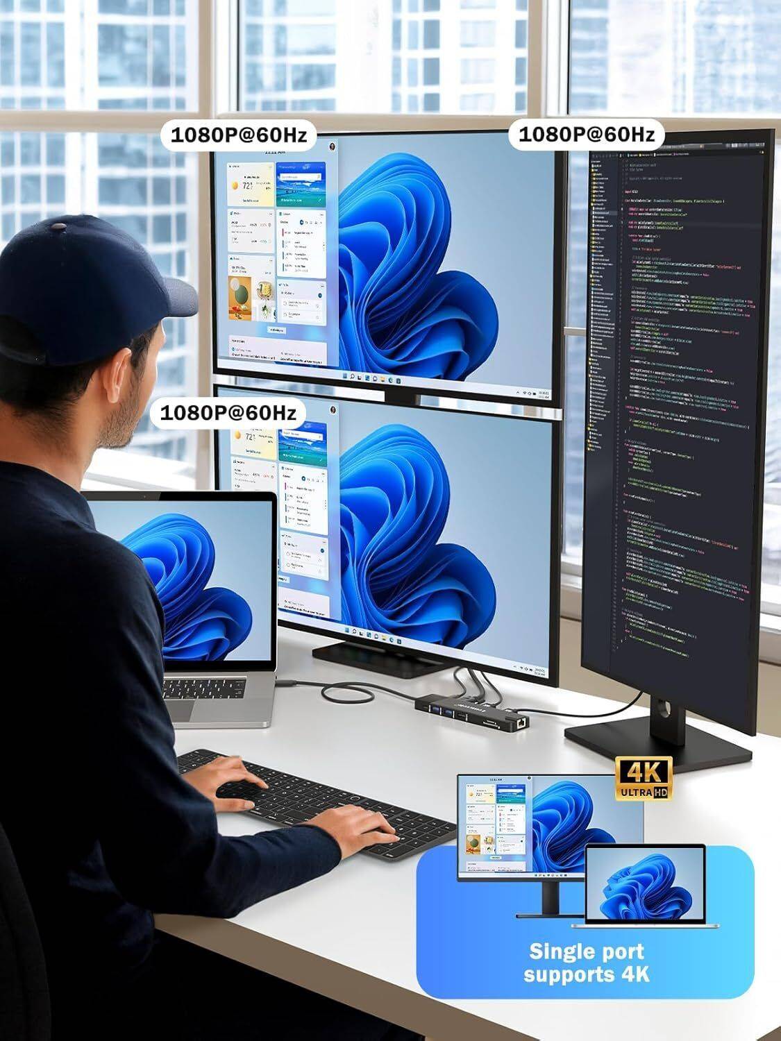 Lemorele 13 in 1 USB C Docking Station TC100 - Image 4