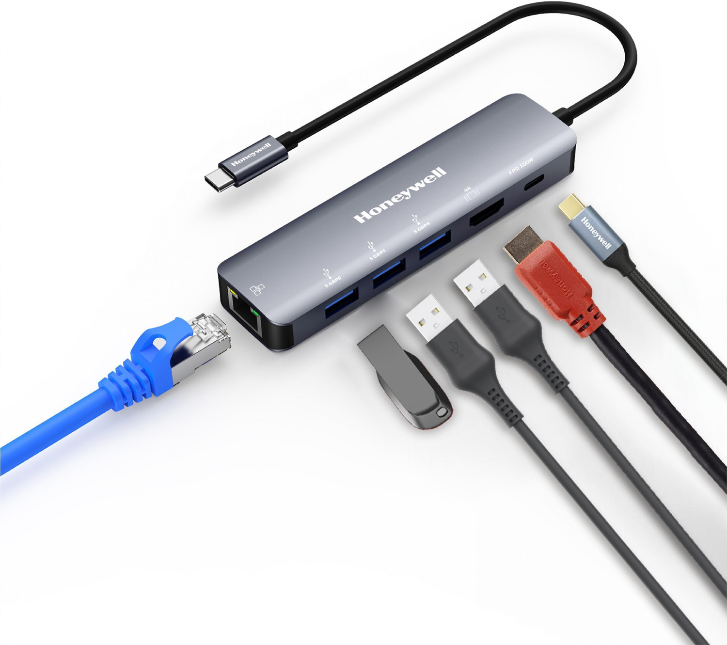 Image of Honeywell 6 In 1 DOCKING STATION TYPE C 6 IN 1 Docking Station