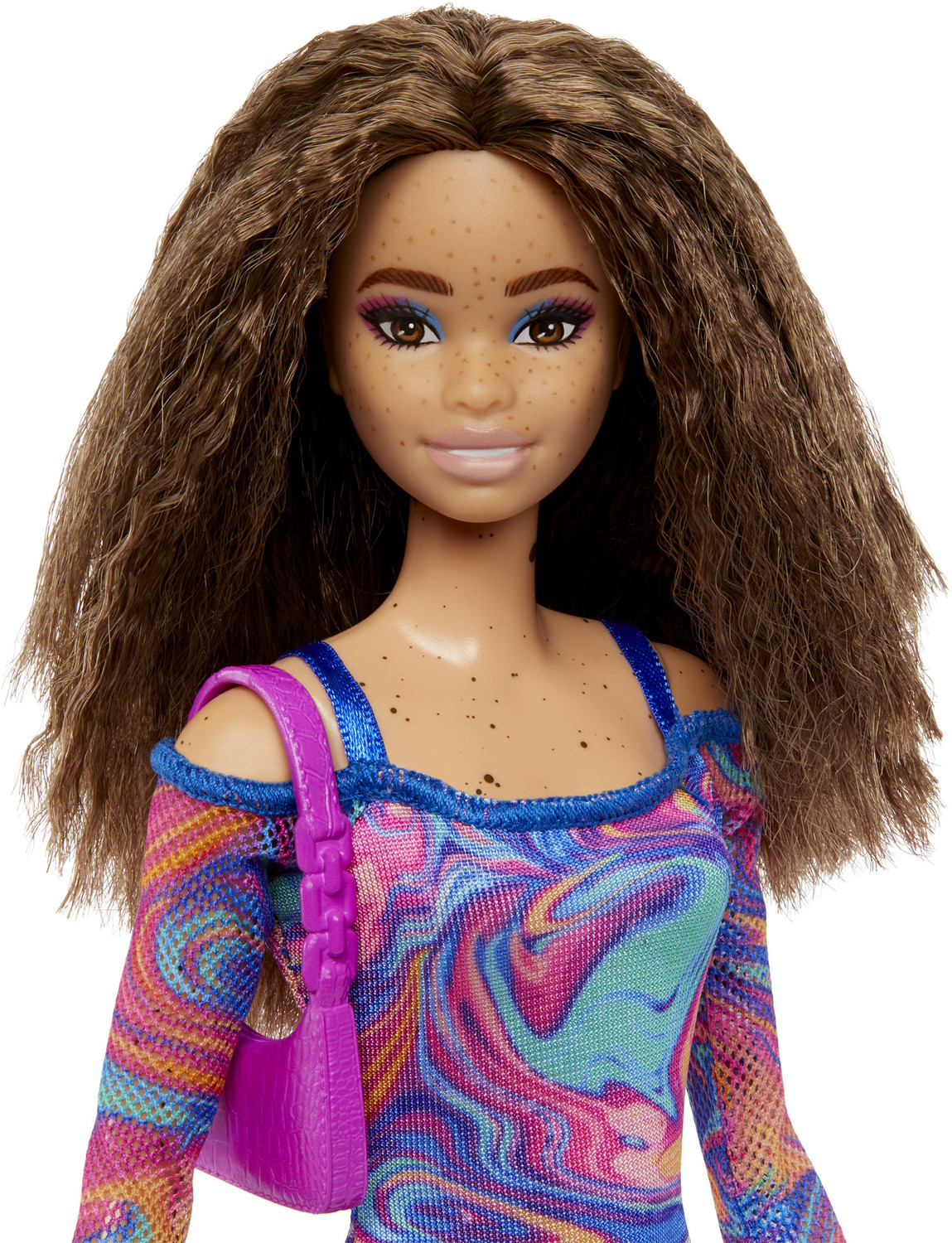 Image of BARBIE Fashionistas Doll #206 with Crimped Hair and Freckles & Accessories