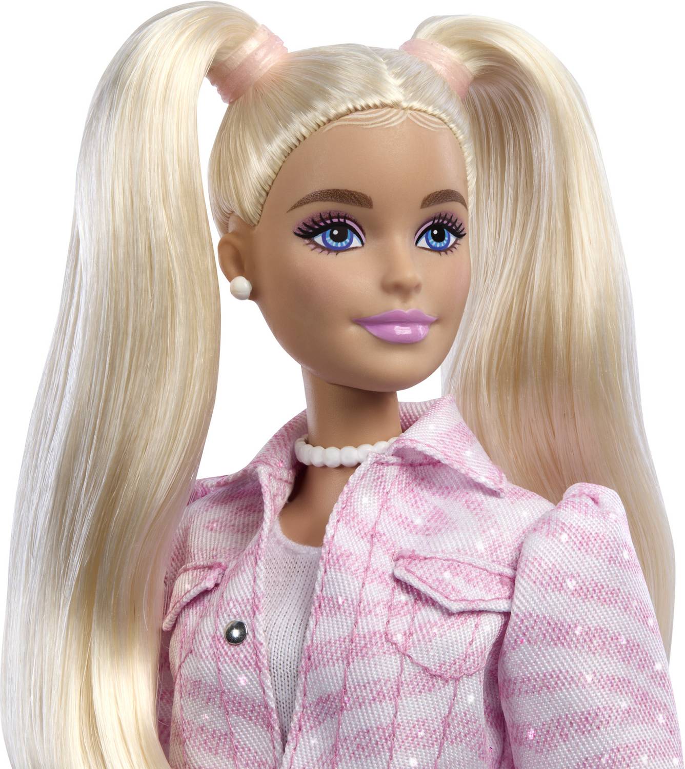 Barbie Deluxe Style Fashion Doll #9 in Pink Denim Set, Blonde - Image 4
