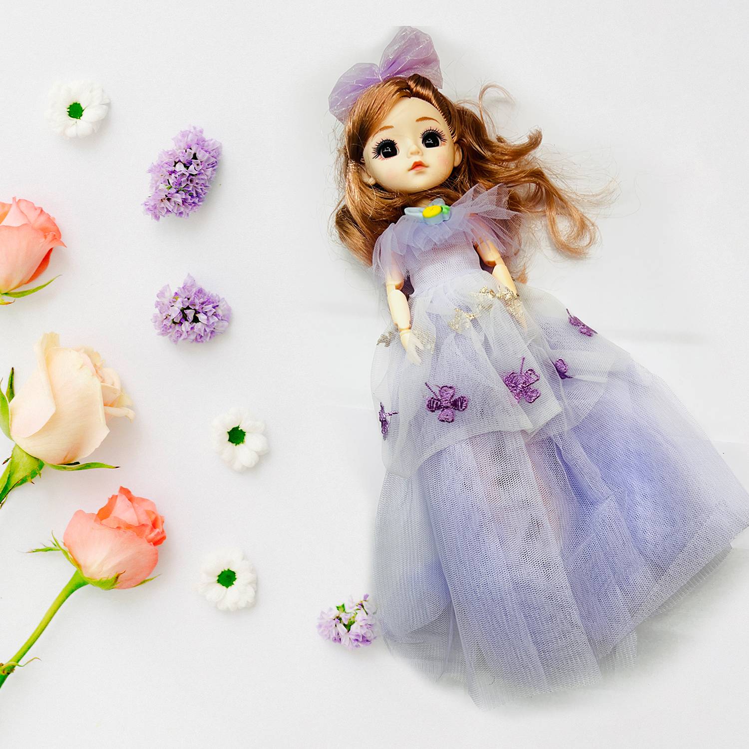open lace back dress Melissa & Doug Disney Princess Deluxe Wooden Magnetic Dress-Up Set