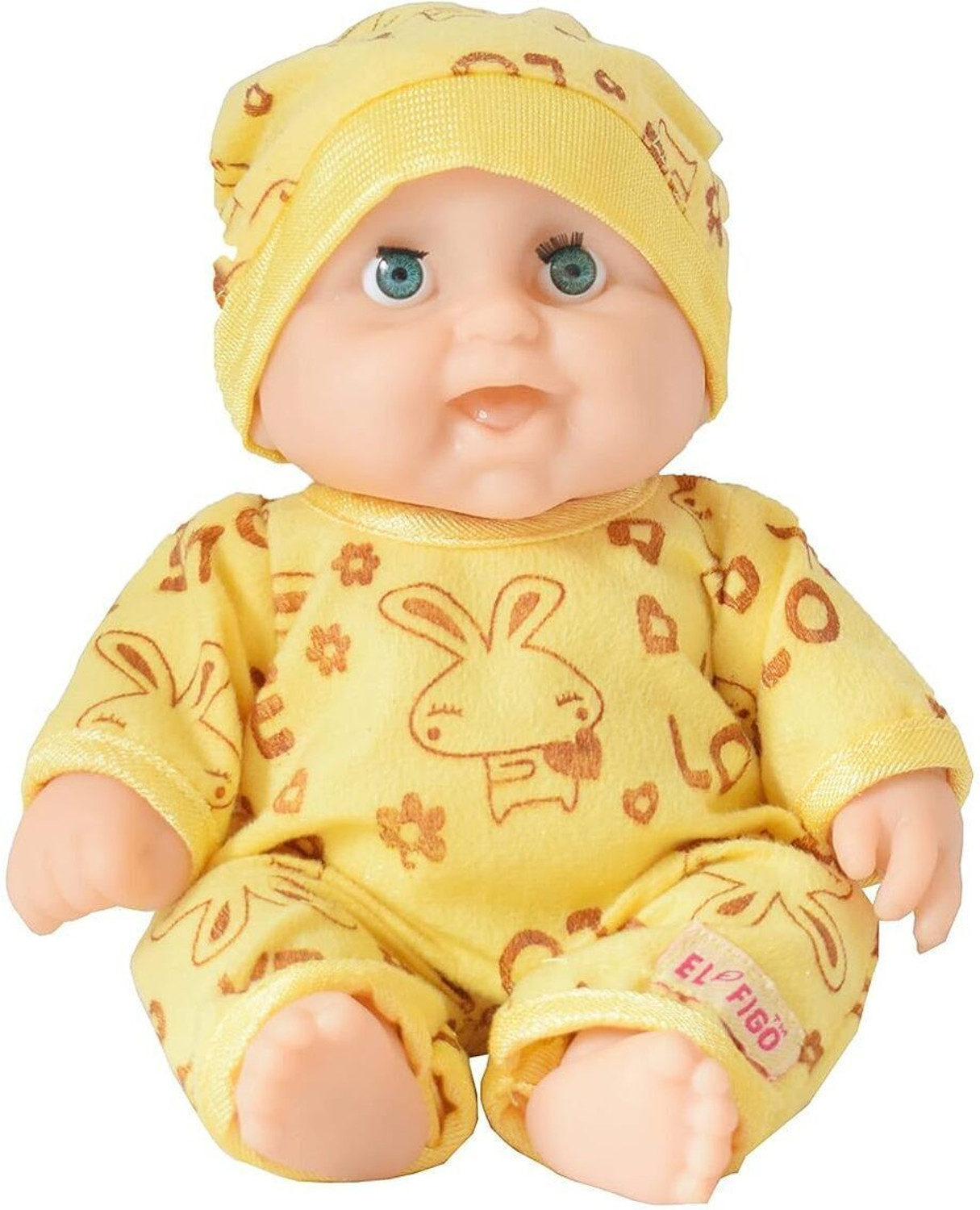 Image of KOBBET Cute Little Teddy Boy Toy in Printed Dress for kids