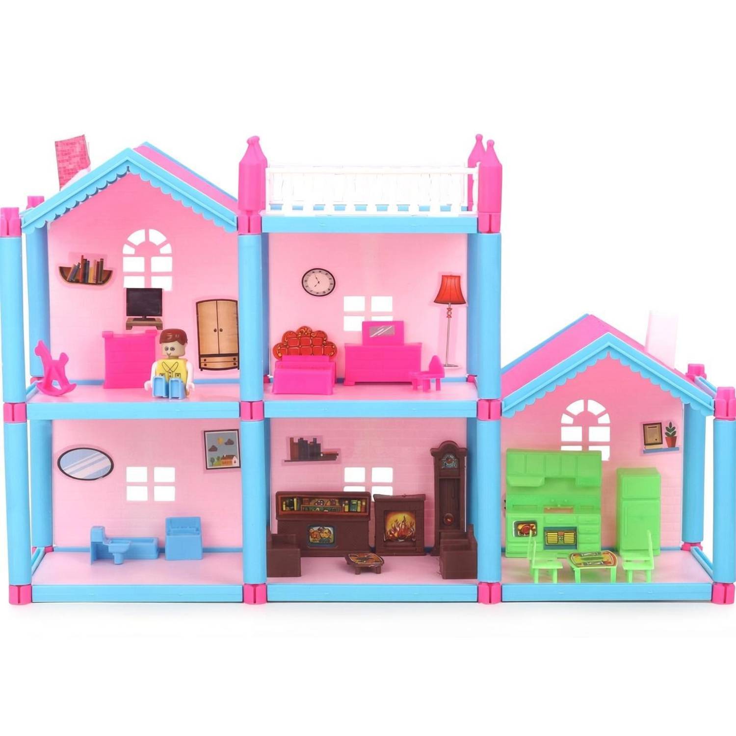 BabyGo Famliy House for Kids with Furniture