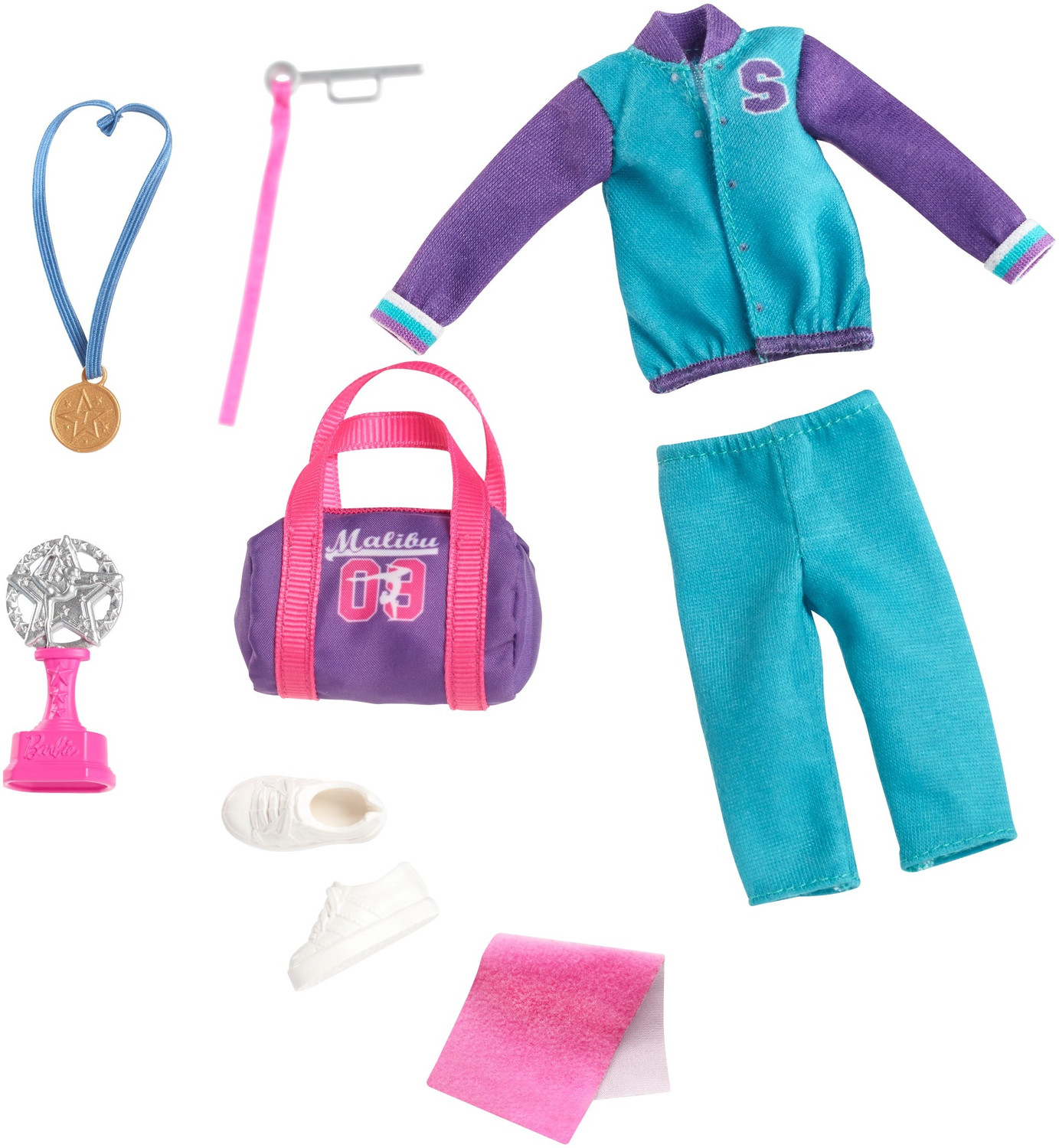 Image of BARBIE Team Stacie Doll and Gymnastics Playset with Spinning Bar