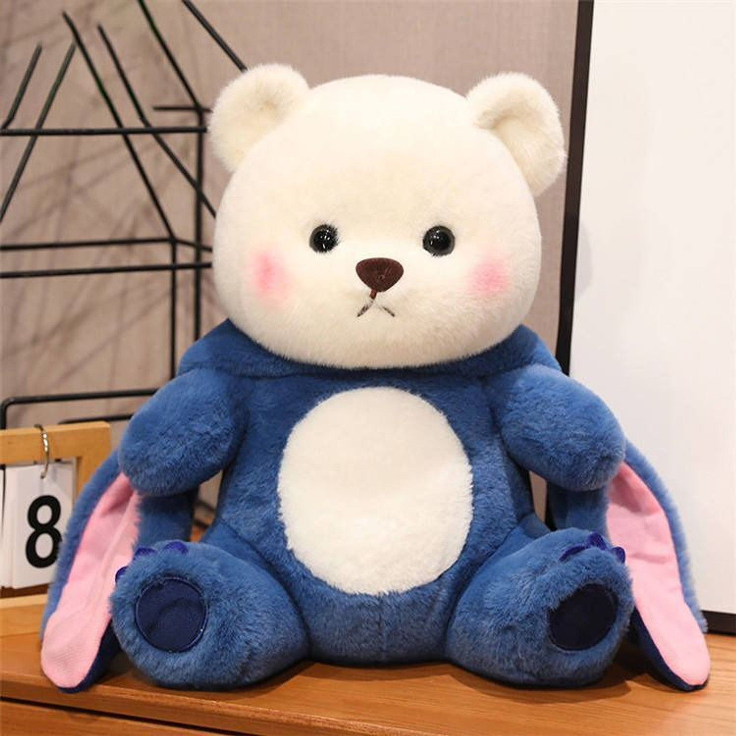 Image of SNUGLY STUFF Lena Hooddie Teddy Bear Stuffed Soft Toy For Girls, Gift,