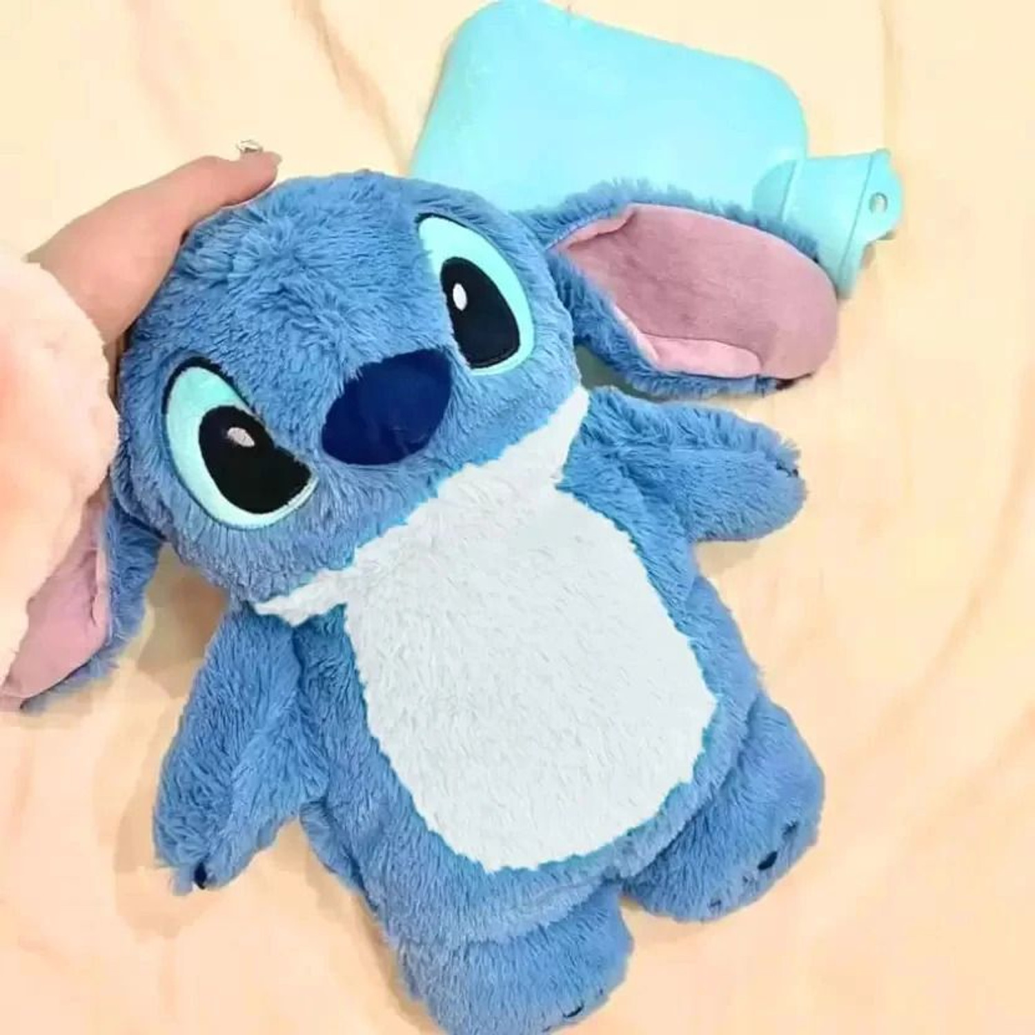 Image of snuglystuff New Cute Stitch Teddy Soft Hot Water Bag for Period Cramp Relief - 30 cm